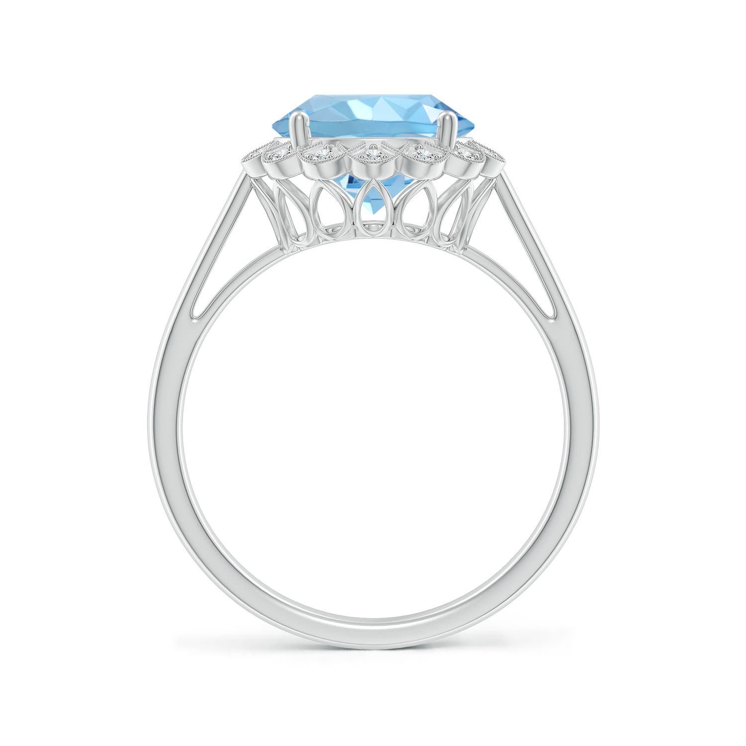 AAAA - Aquamarine / 2.37 CT / 14 KT White Gold