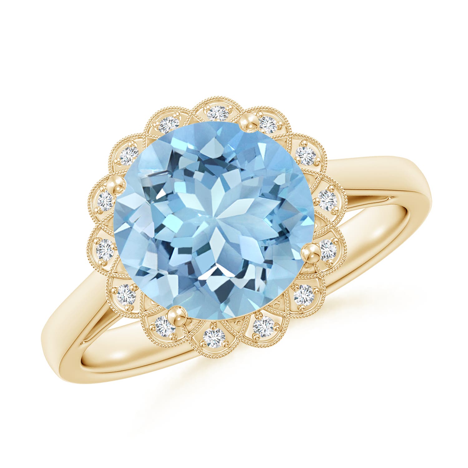 AAAA - Aquamarine / 2.37 CT / 14 KT Yellow Gold