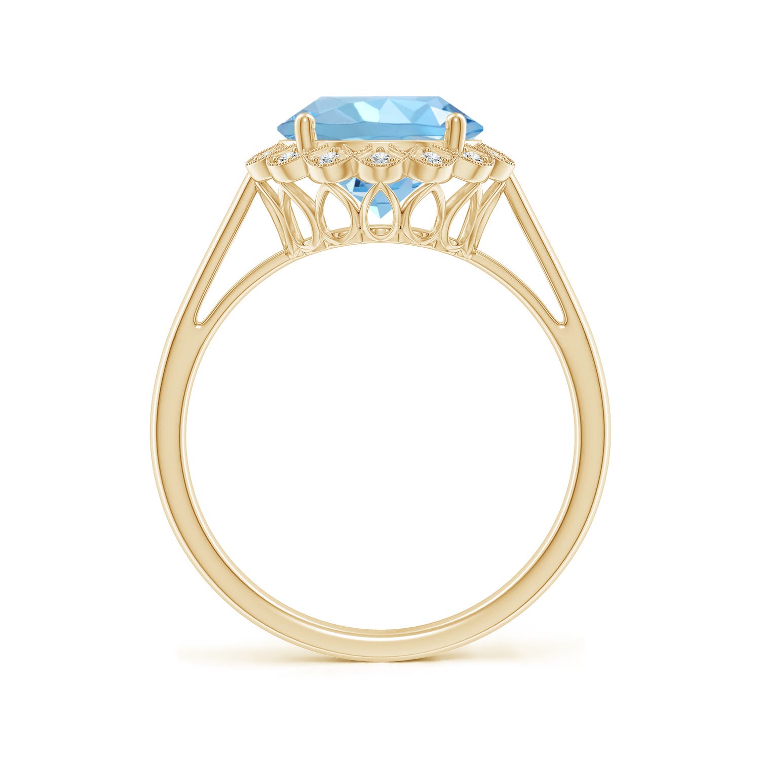 AAAA - Aquamarine / 2.37 CT / 14 KT Yellow Gold