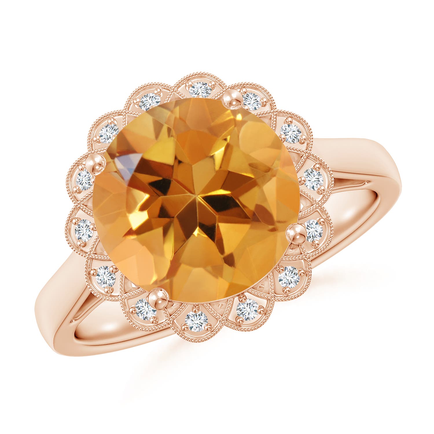 AA - Citrine / 3.28 CT / 14 KT Rose Gold