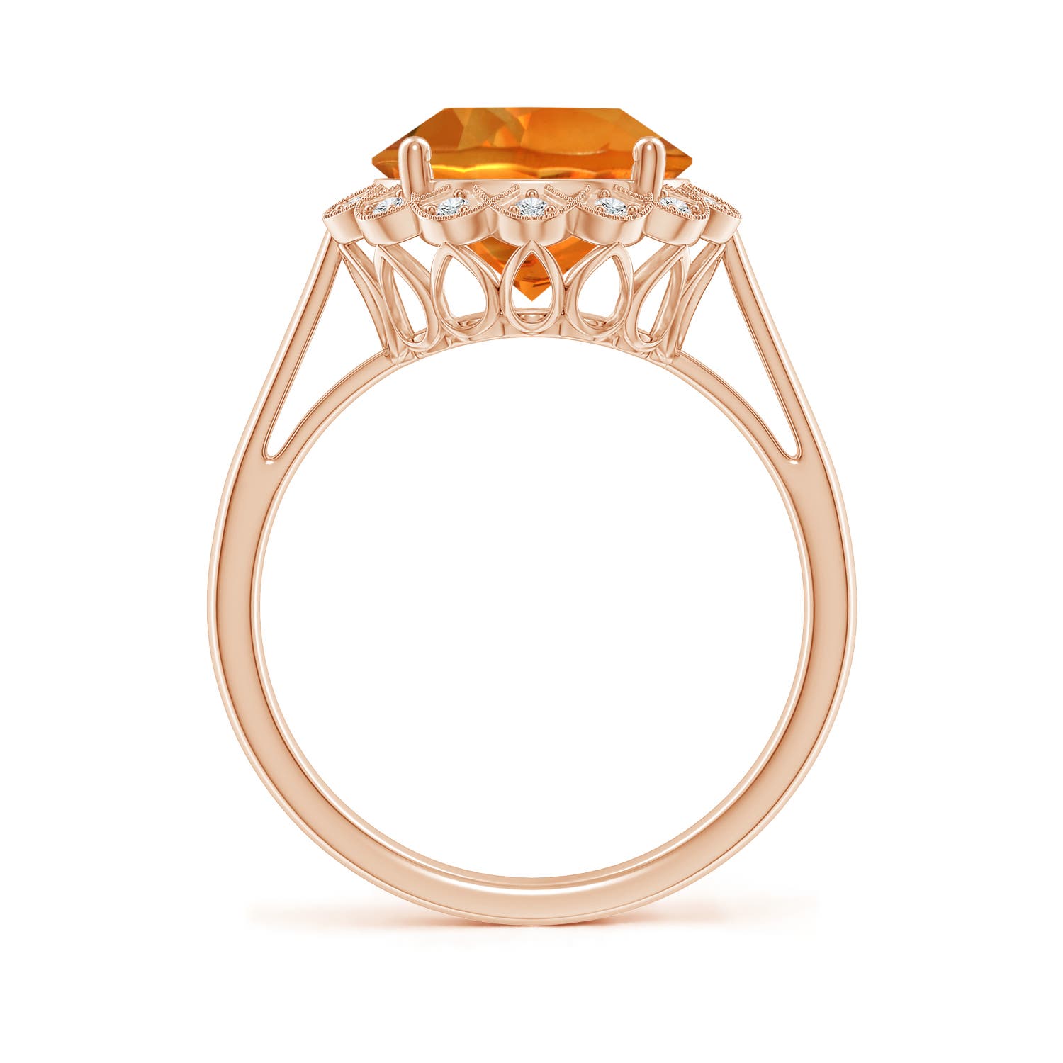 AAAA - Citrine / 3.28 CT / 14 KT Rose Gold