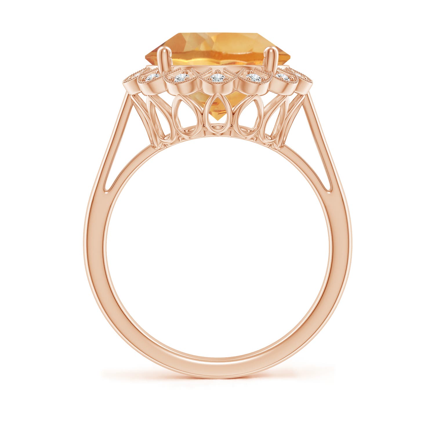 A - Citrine / 4.86 CT / 14 KT Rose Gold