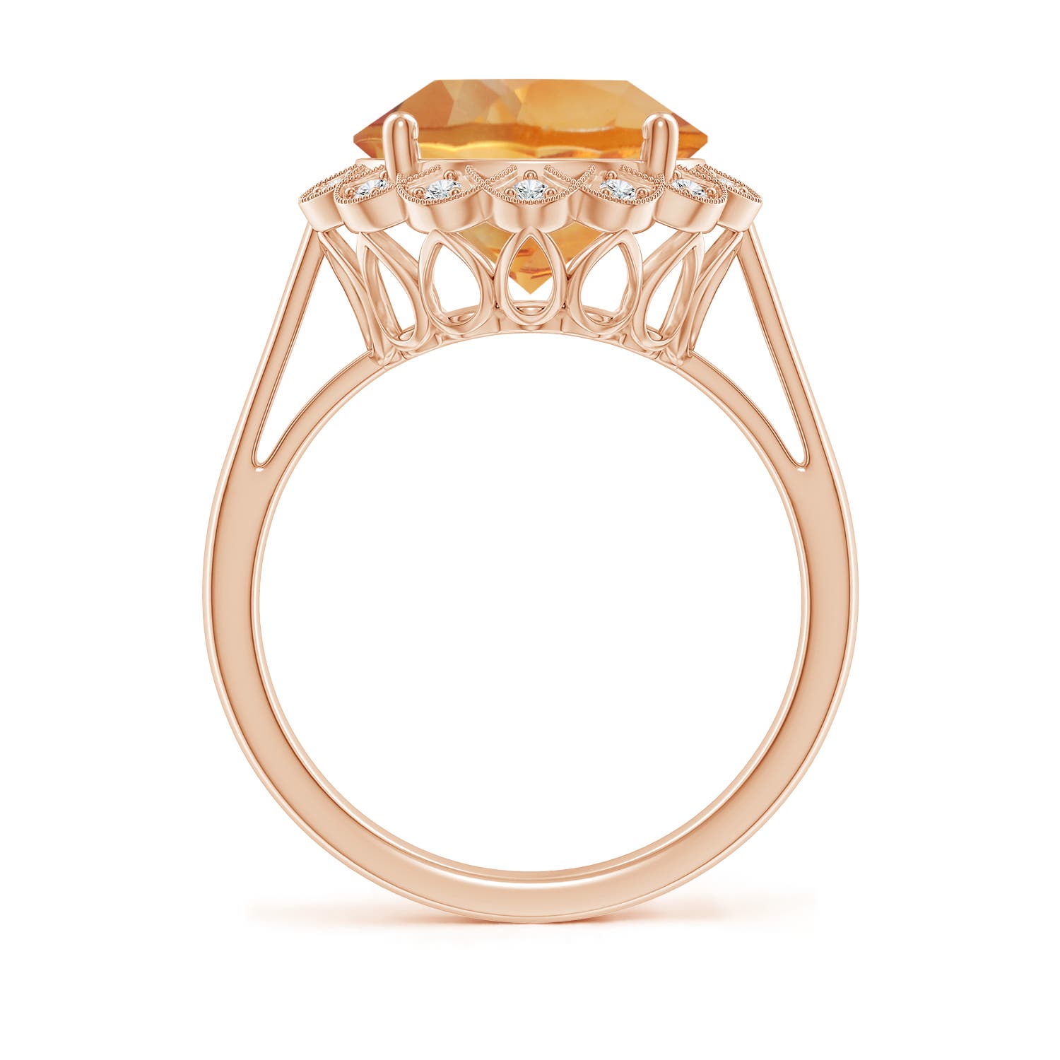 AA - Citrine / 4.86 CT / 14 KT Rose Gold