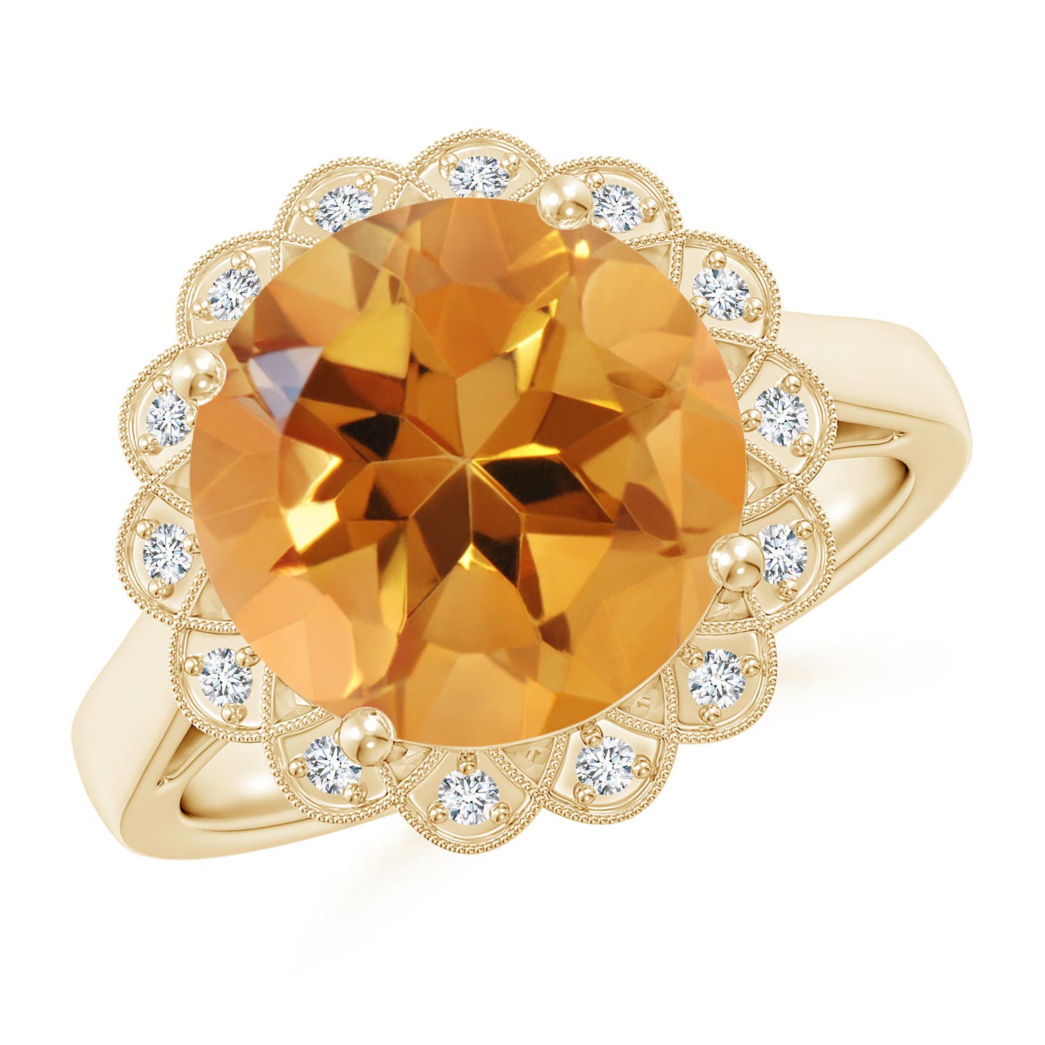 AA - Citrine / 4.86 CT / 14 KT Yellow Gold