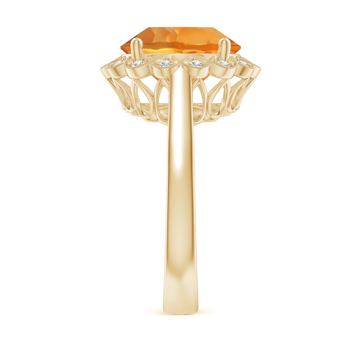 AAA - Citrine / 4.86 CT / 14 KT Yellow Gold