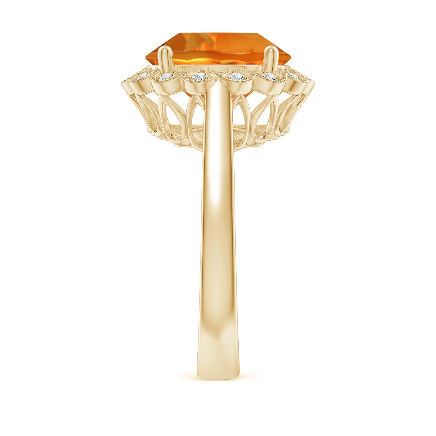 AAAA - Citrine / 4.86 CT / 14 KT Yellow Gold