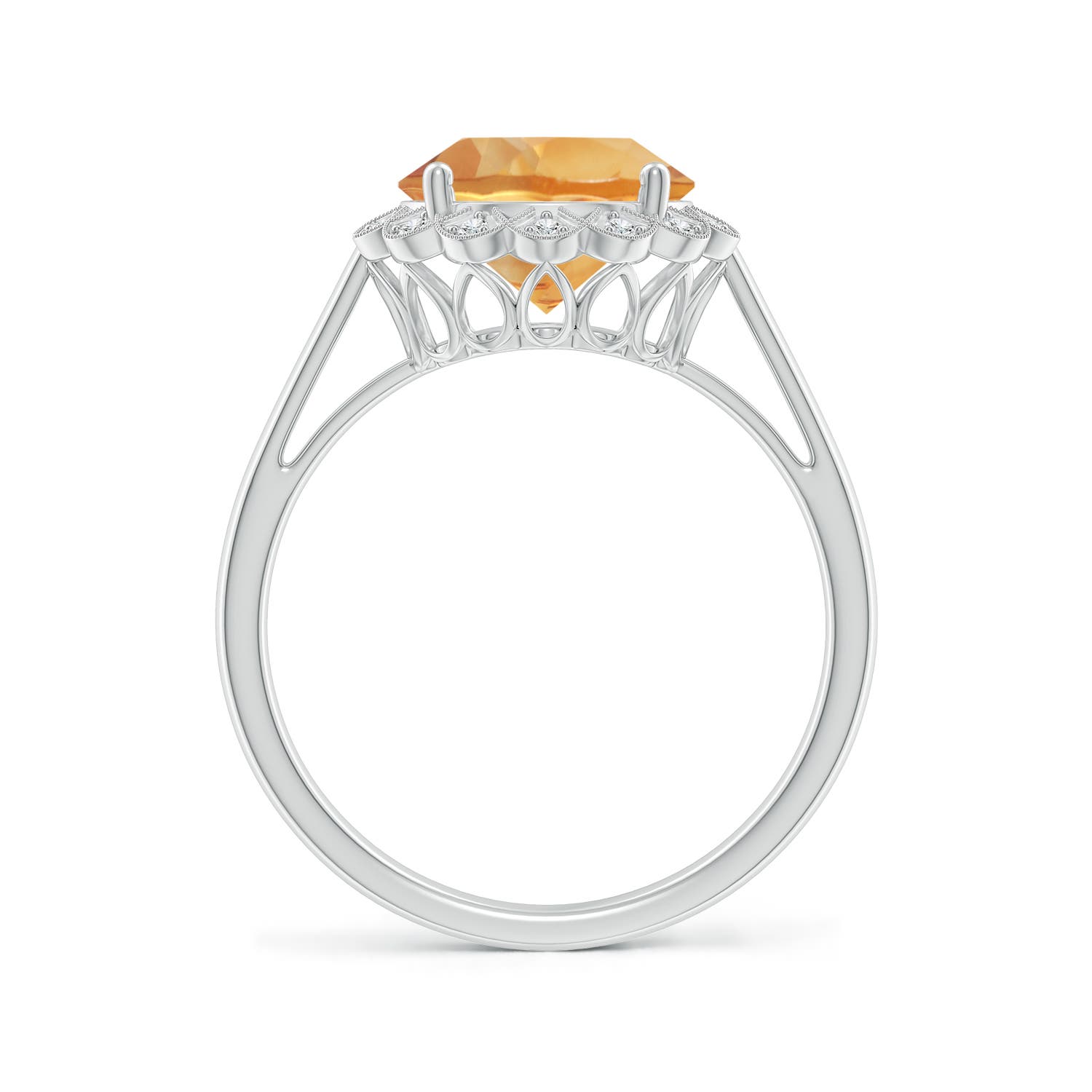 A - Citrine / 2.17 CT / 14 KT White Gold