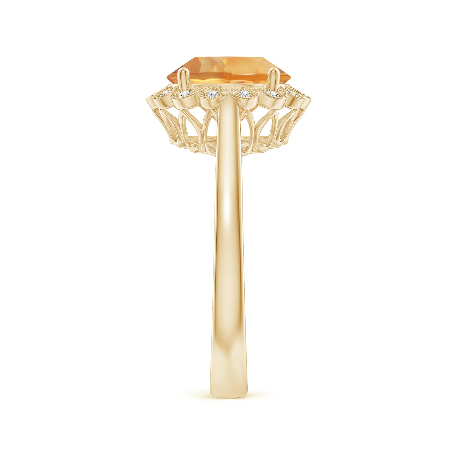 A - Citrine / 2.17 CT / 14 KT Yellow Gold