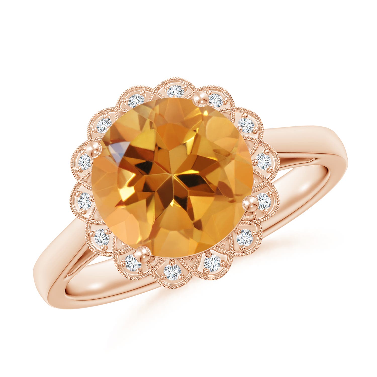 AA - Citrine / 2.17 CT / 14 KT Rose Gold