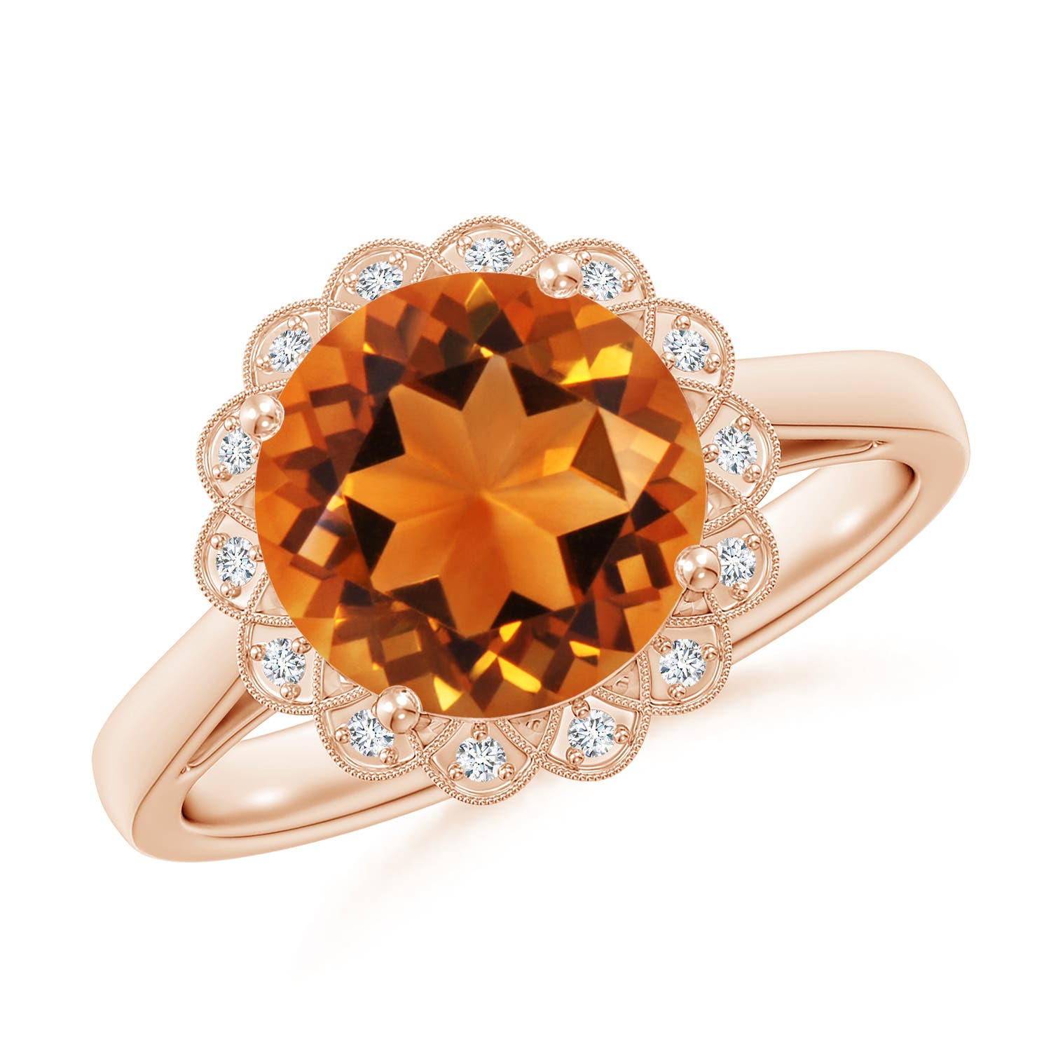 AAAA - Citrine / 2.17 CT / 14 KT Rose Gold