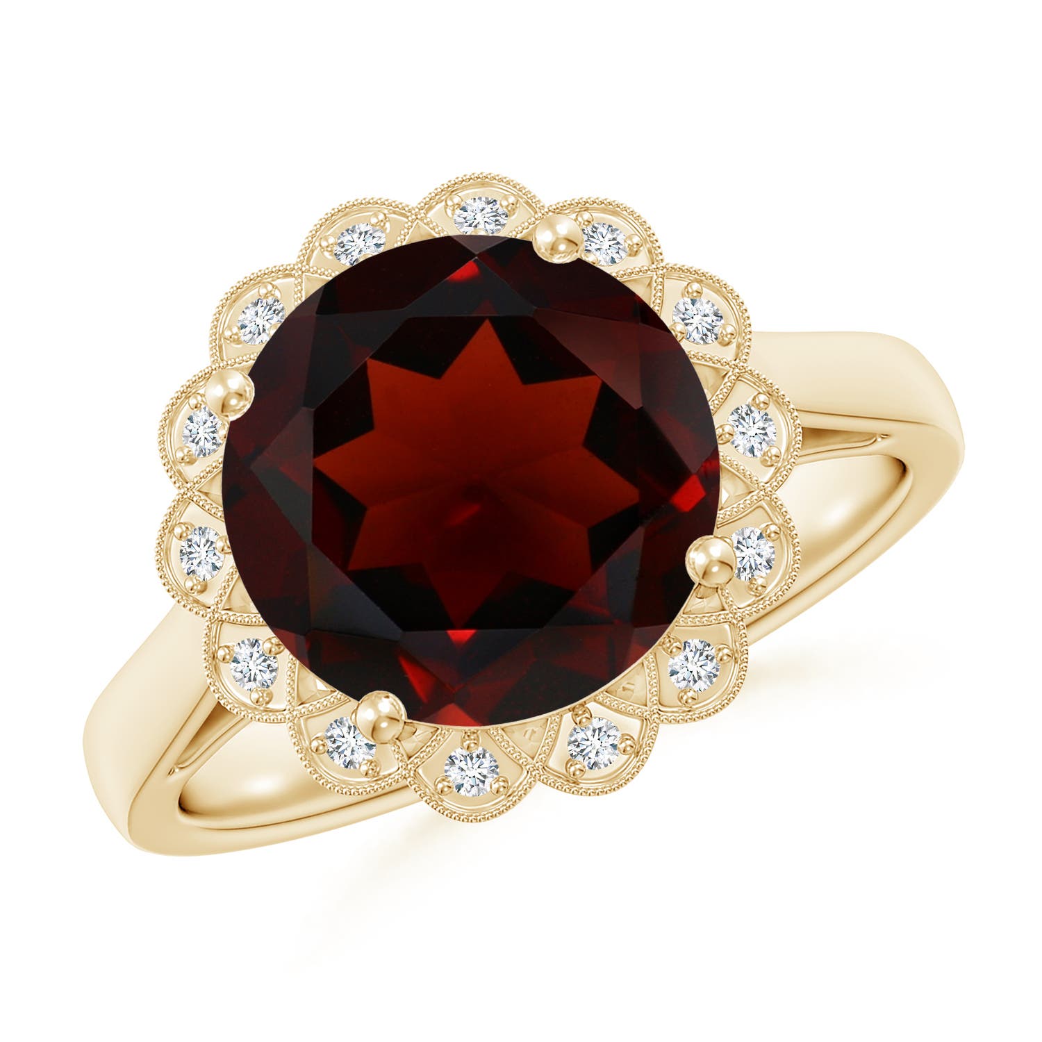 AA - Garnet / 4.58 CT / 14 KT Yellow Gold