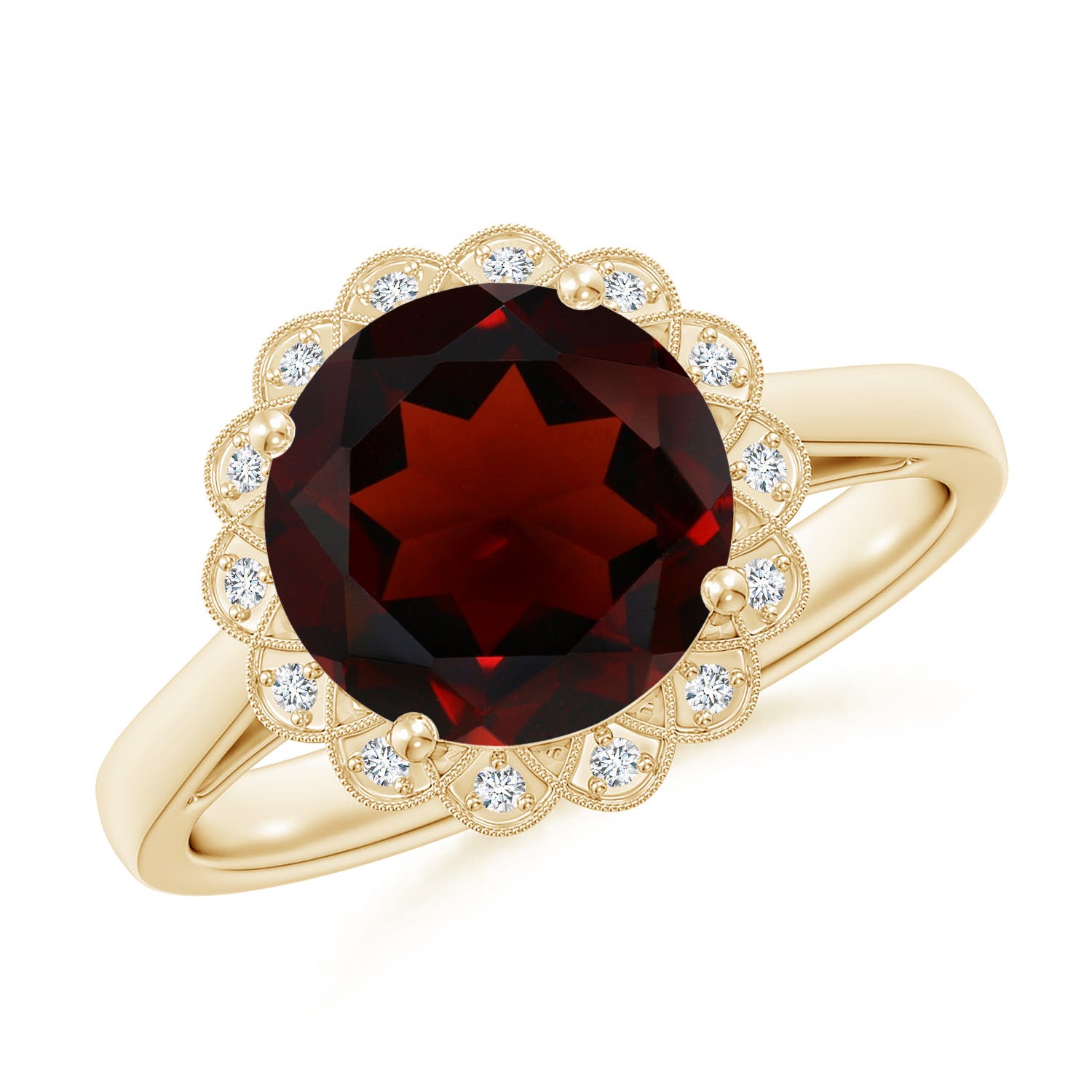 AA - Garnet / 3.27 CT / 14 KT Yellow Gold