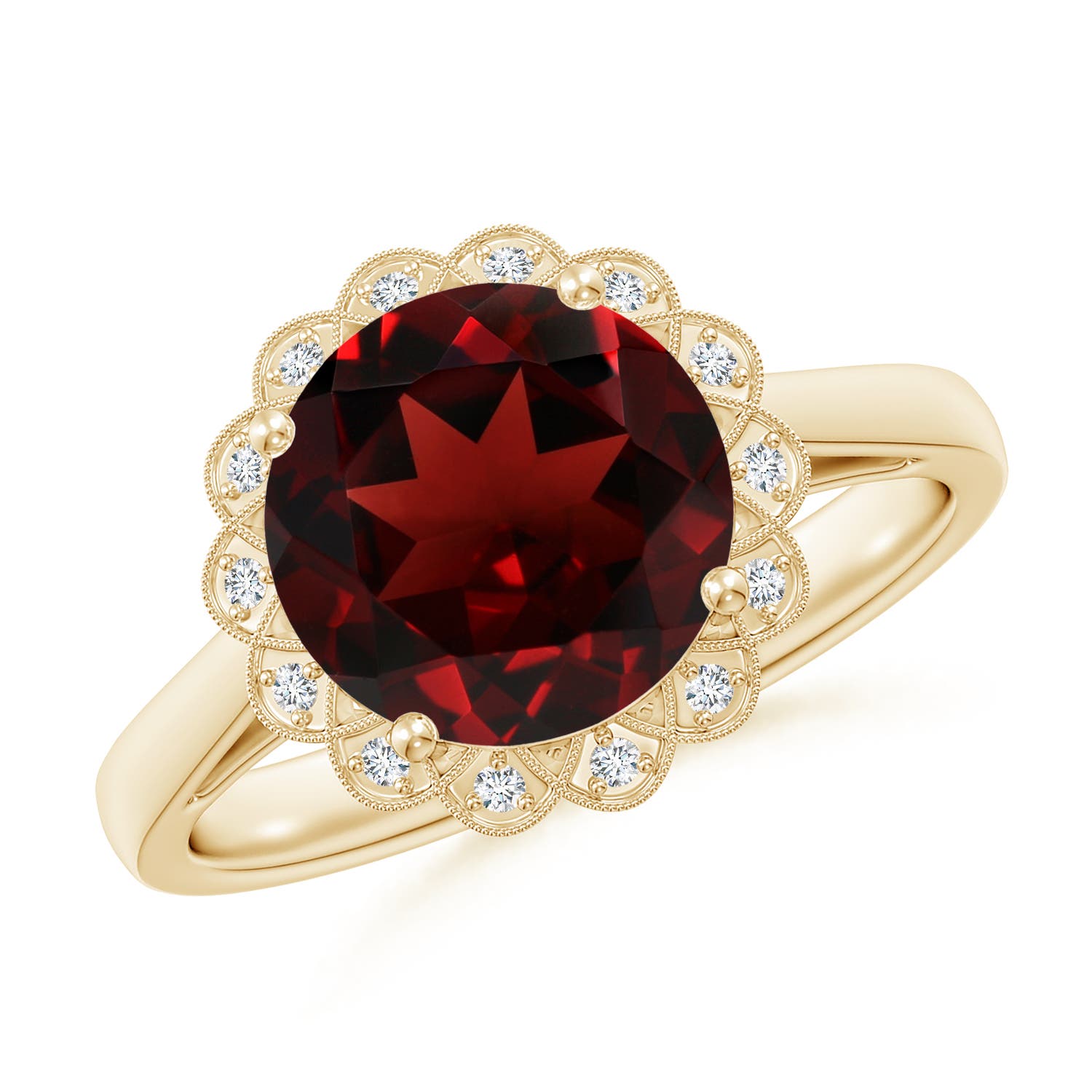 AAA - Garnet / 3.27 CT / 14 KT Yellow Gold