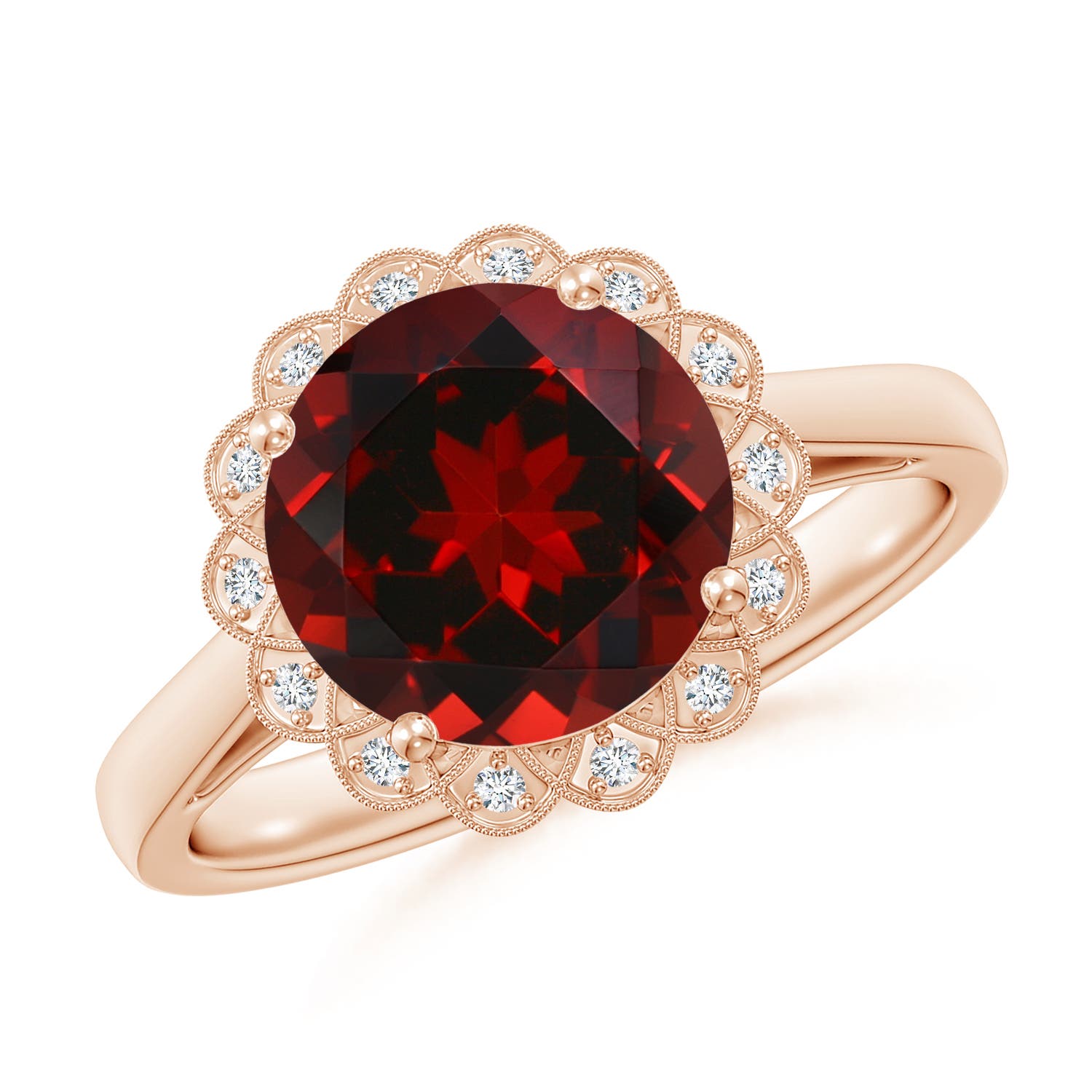 AAAA - Garnet / 3.27 CT / 14 KT Rose Gold