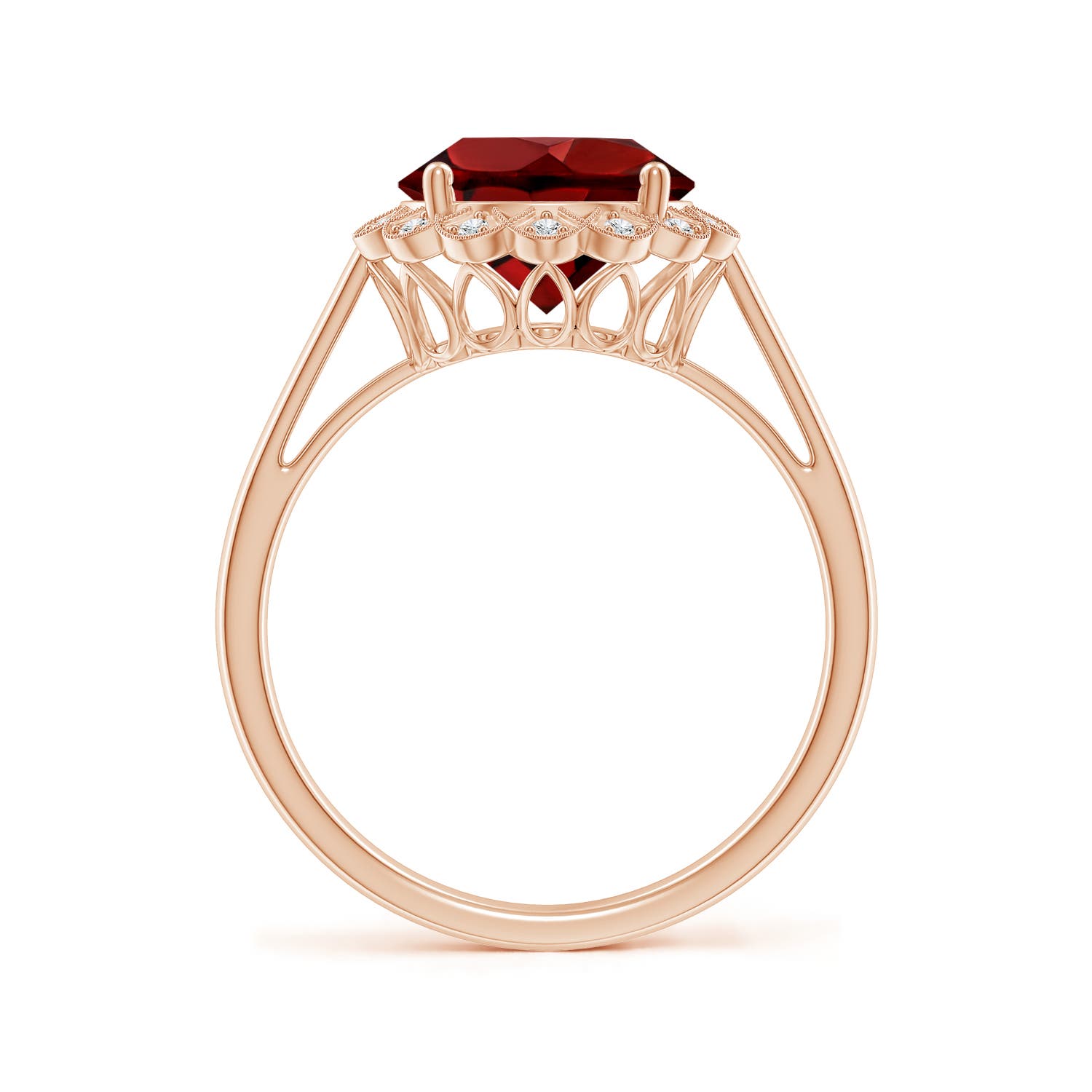 AAAA - Garnet / 3.27 CT / 14 KT Rose Gold