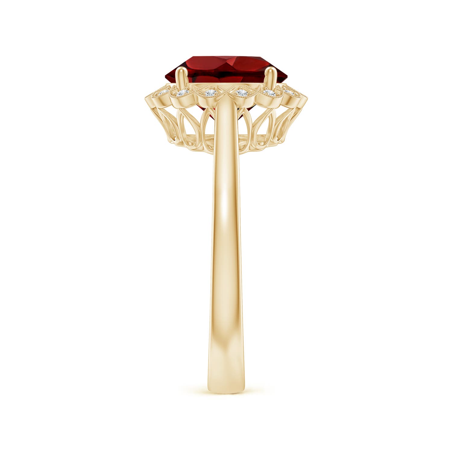 AAAA - Garnet / 3.27 CT / 14 KT Yellow Gold