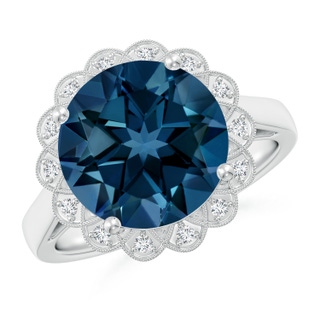 Round AAAA London Blue Topaz