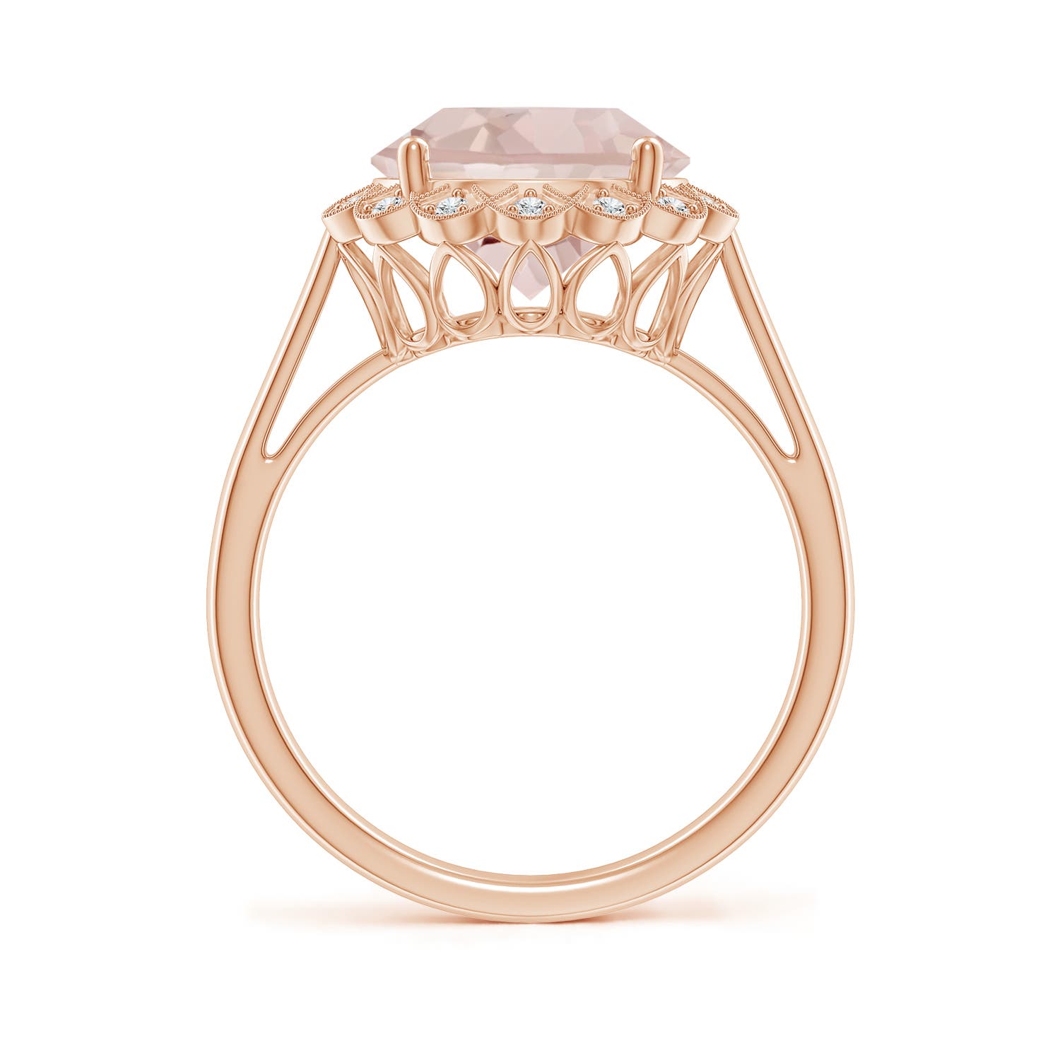 A - Morganite / 3.48 CT / 14 KT Rose Gold