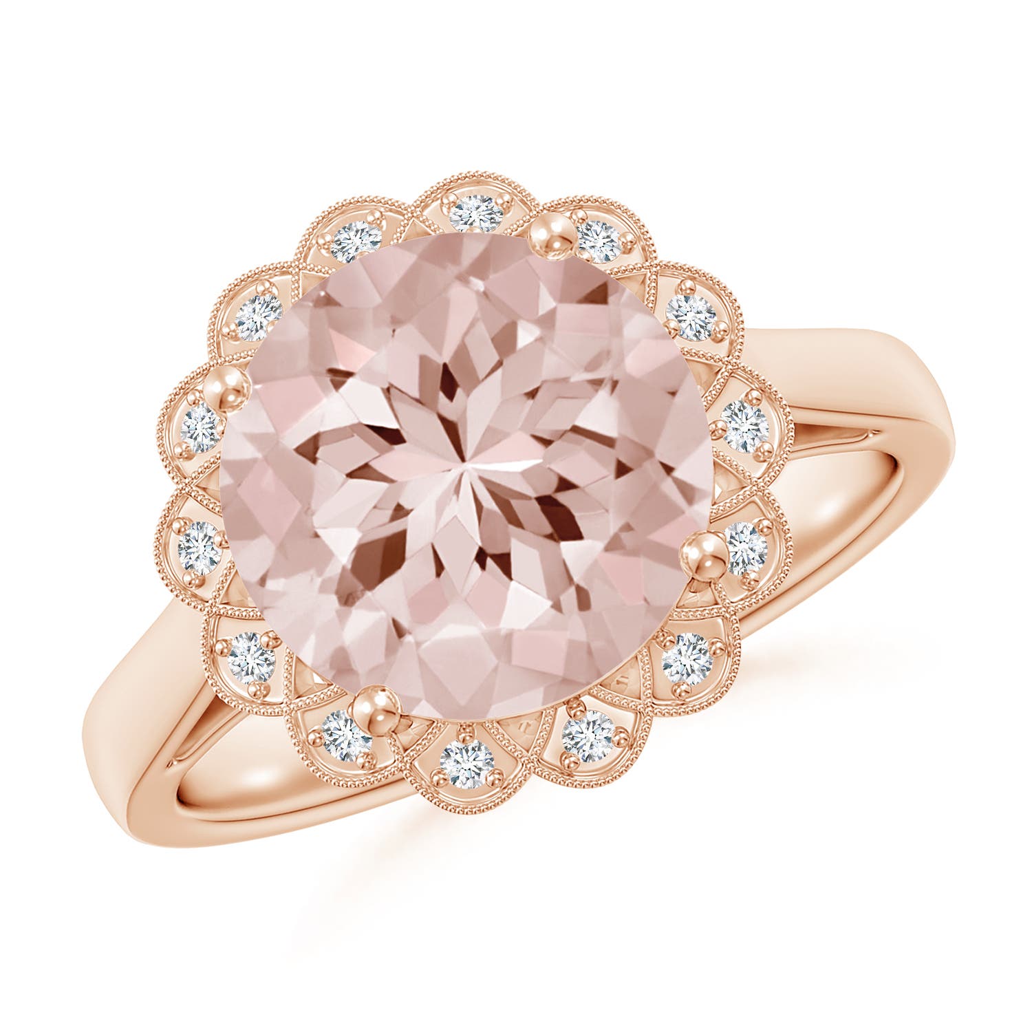 AA - Morganite / 3.48 CT / 14 KT Rose Gold