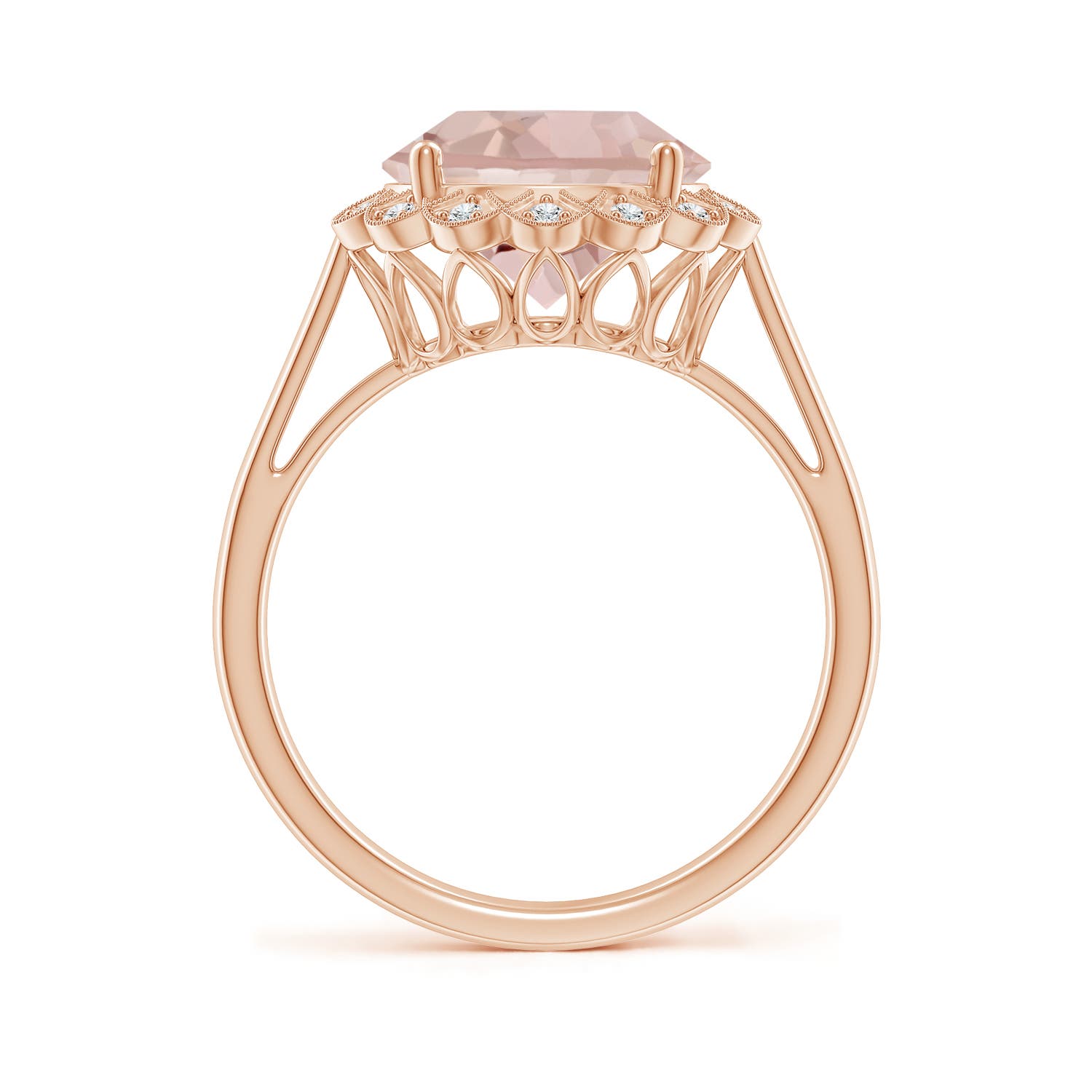 AA - Morganite / 3.48 CT / 14 KT Rose Gold