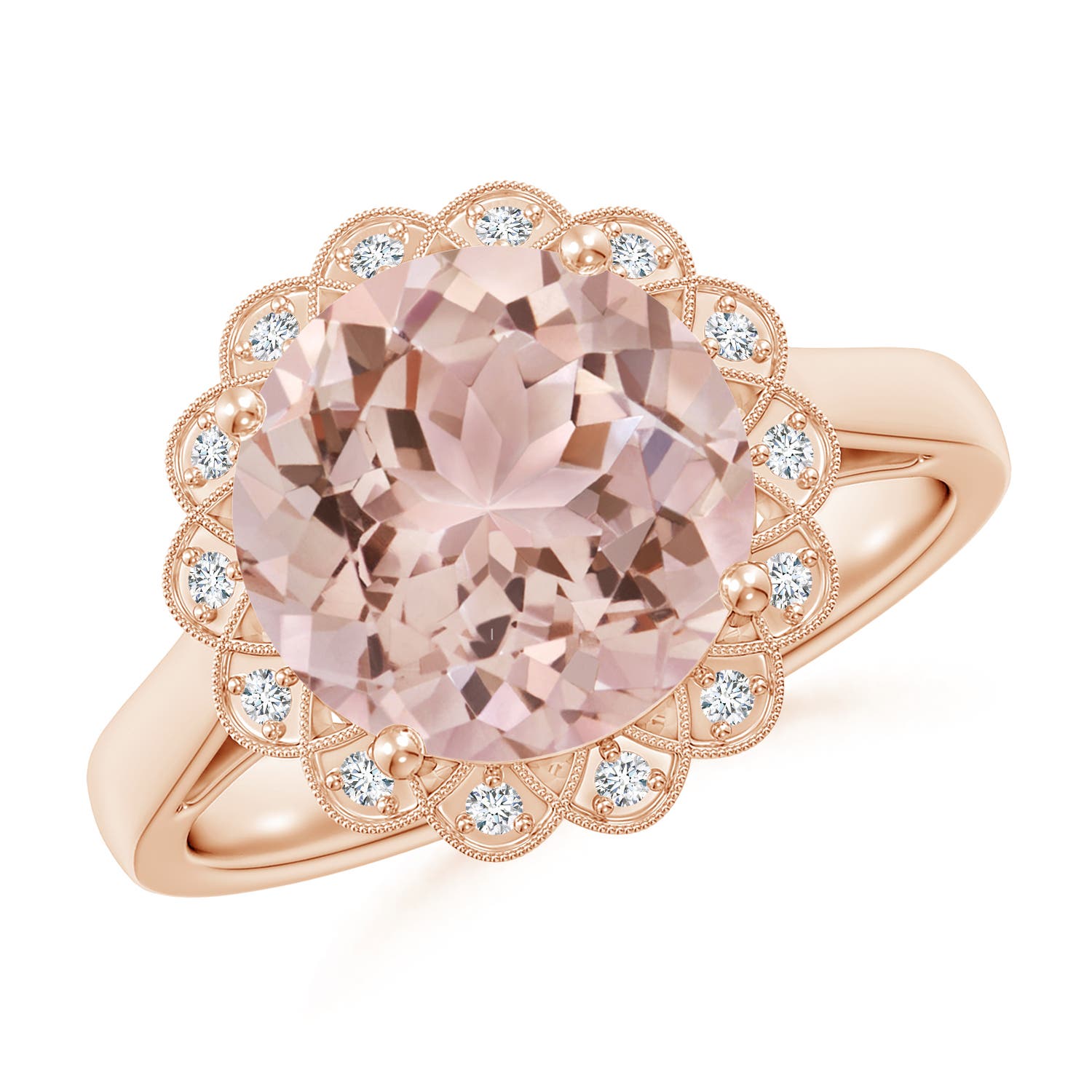 AAA - Morganite / 3.48 CT / 14 KT Rose Gold