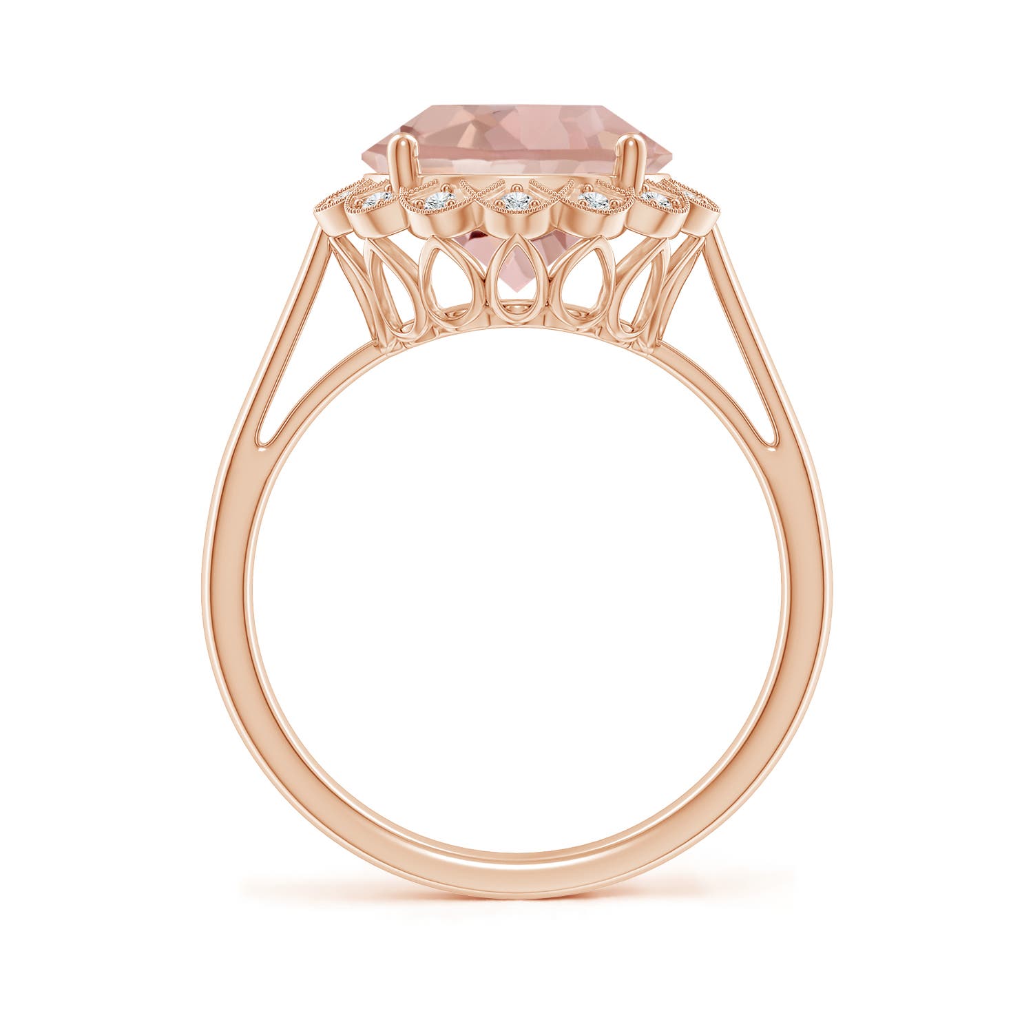 AAA - Morganite / 3.48 CT / 14 KT Rose Gold