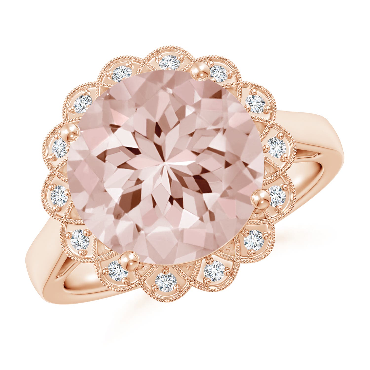 AA - Morganite / 4.36 CT / 14 KT Rose Gold