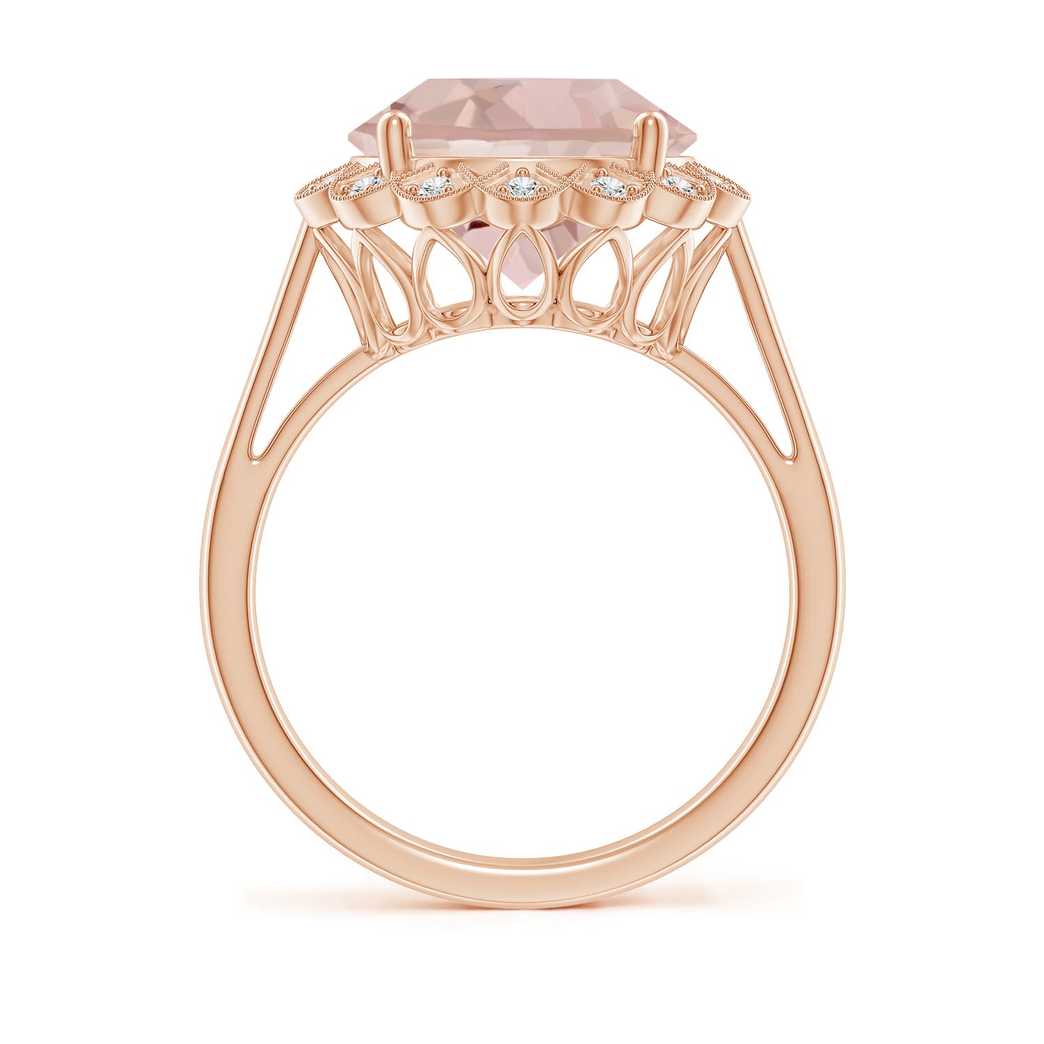 AA - Morganite / 4.36 CT / 14 KT Rose Gold