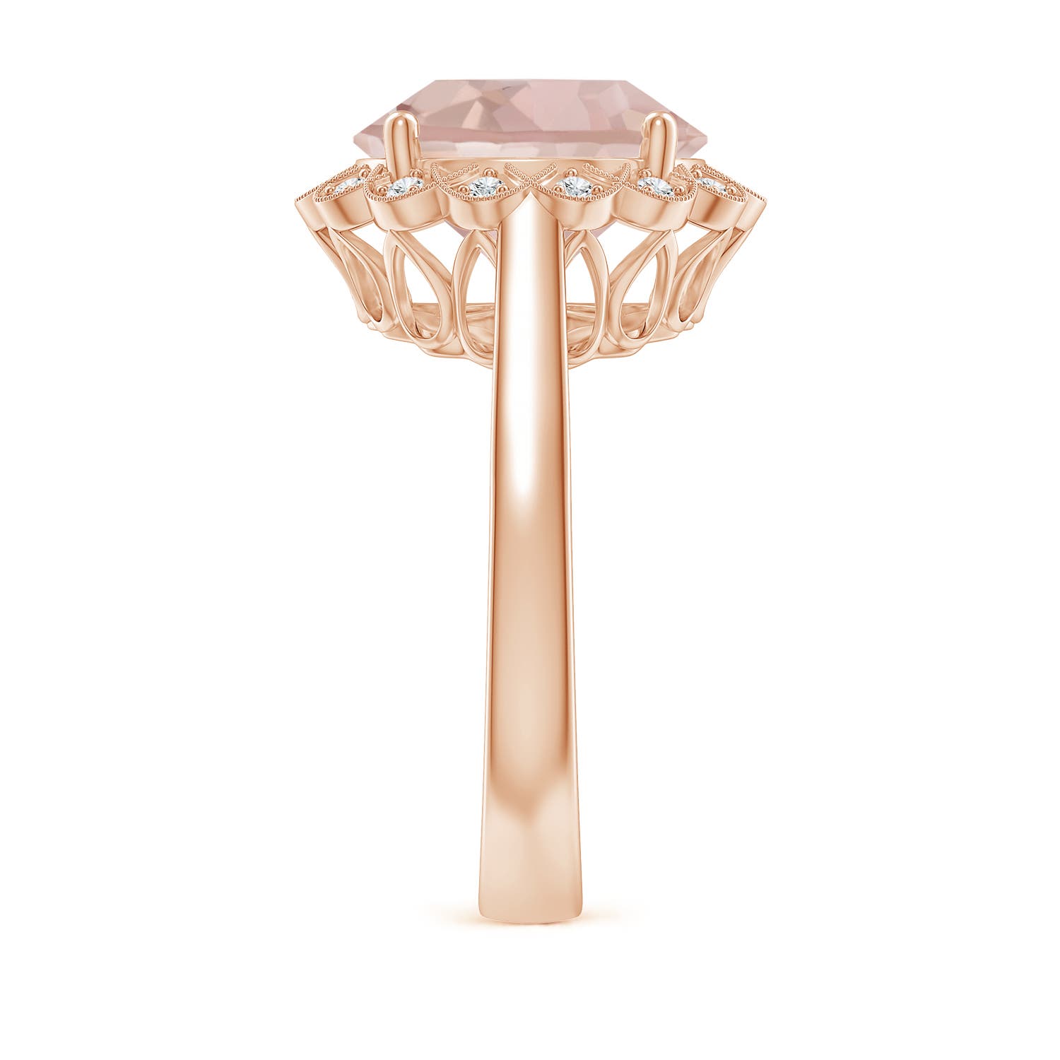 AA - Morganite / 4.36 CT / 14 KT Rose Gold