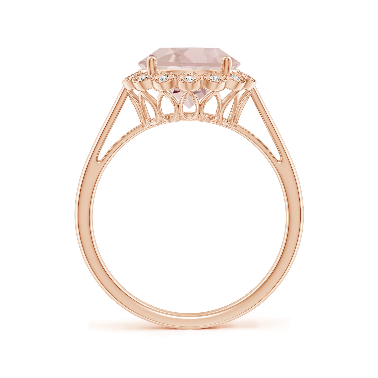 A - Morganite / 3.07 CT / 14 KT Rose Gold