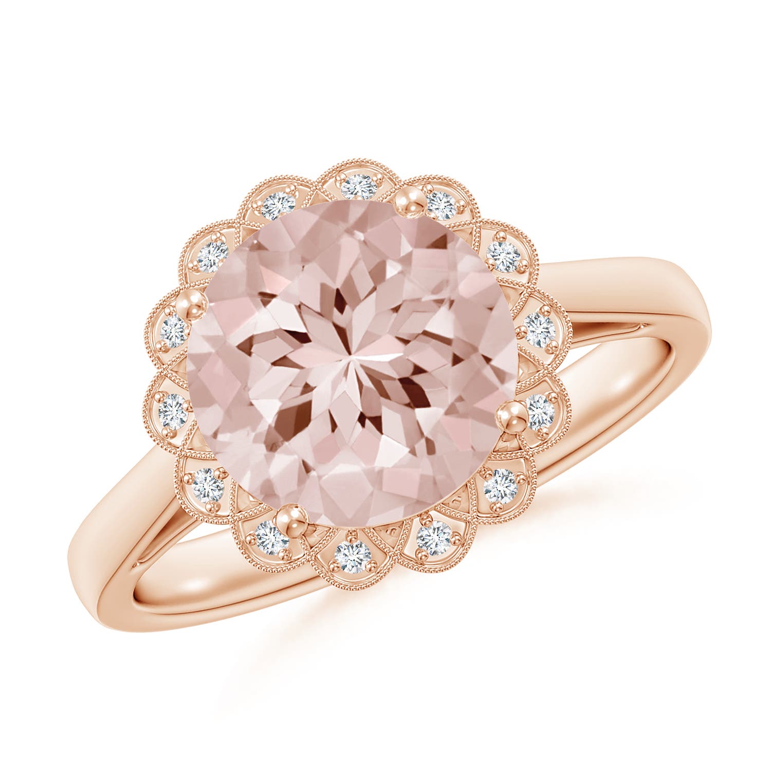 AA - Morganite / 3.07 CT / 14 KT Rose Gold