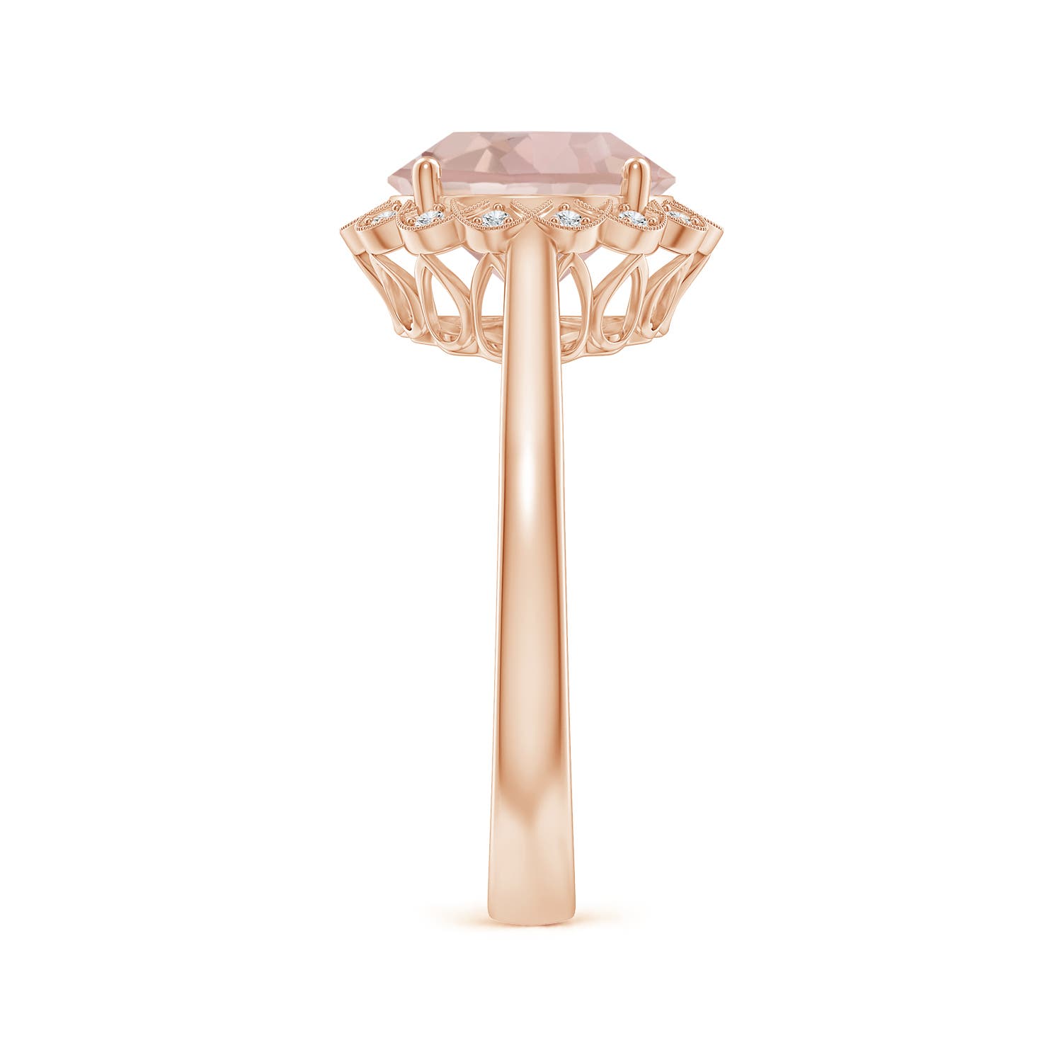 AA - Morganite / 3.07 CT / 14 KT Rose Gold