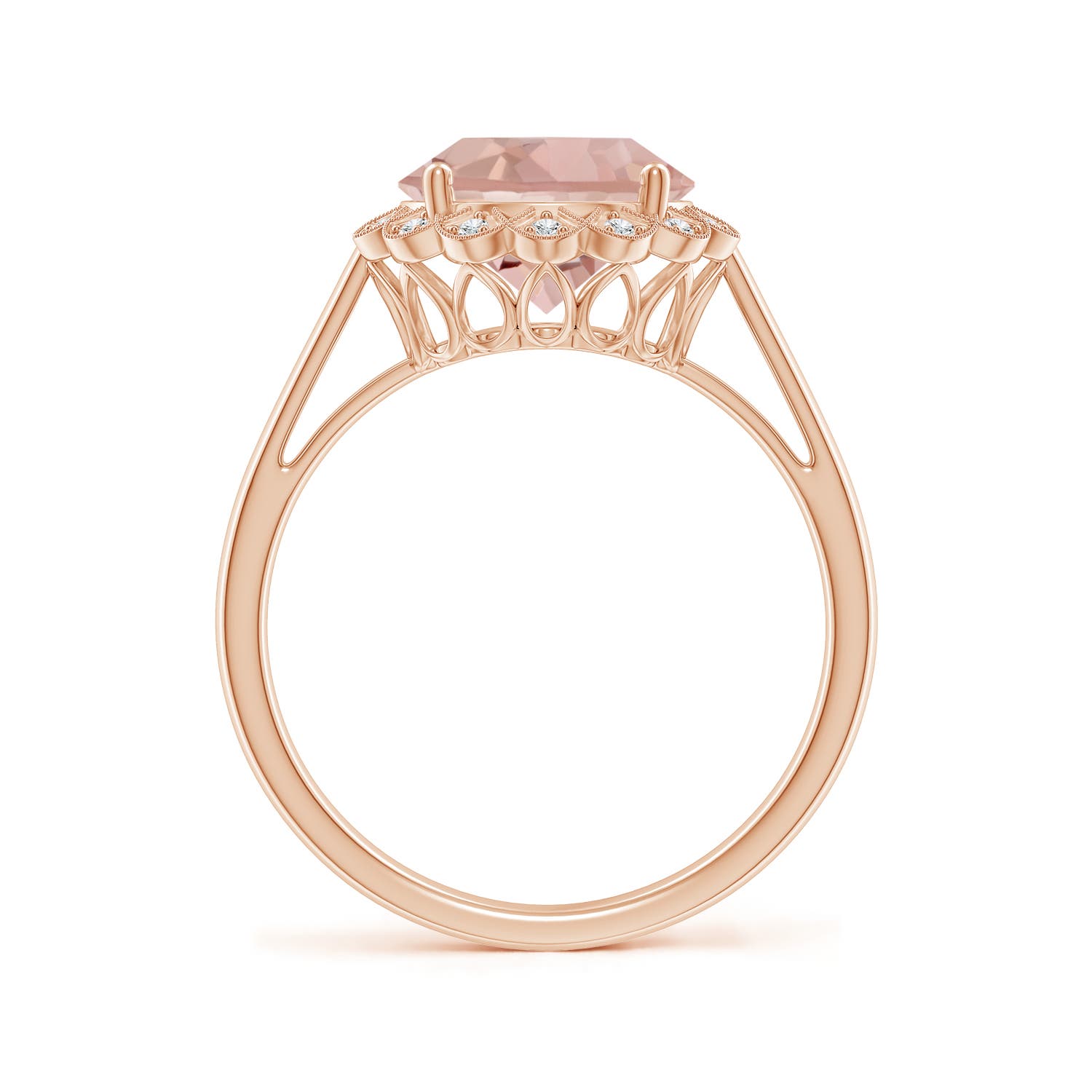 AAA - Morganite / 3.07 CT / 14 KT Rose Gold