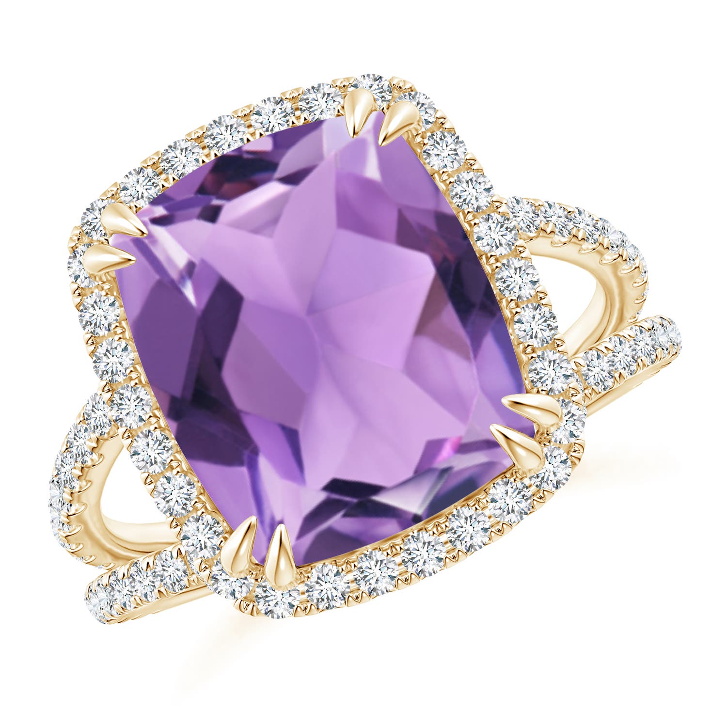 A - Amethyst / 5.42 CT / 14 KT Yellow Gold