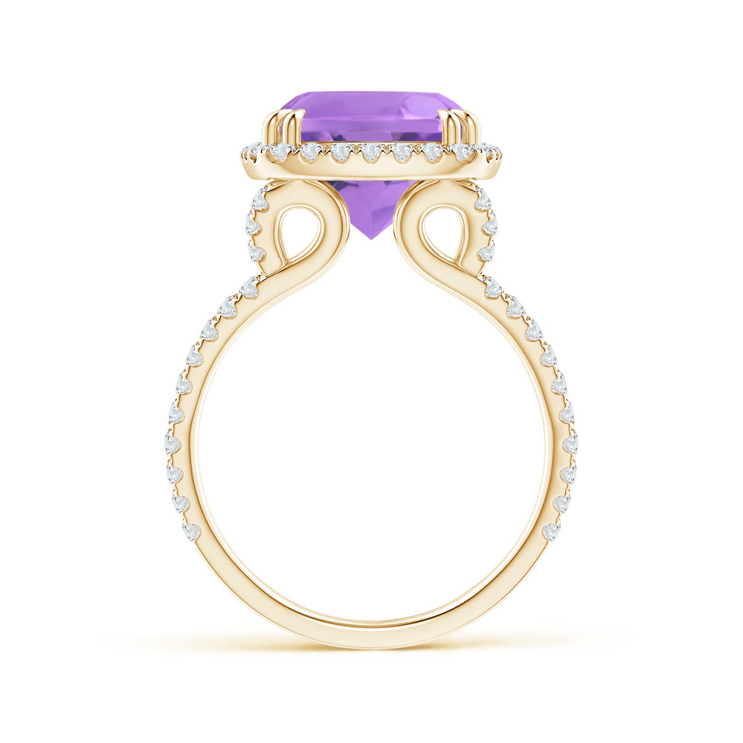 A - Amethyst / 5.42 CT / 14 KT Yellow Gold