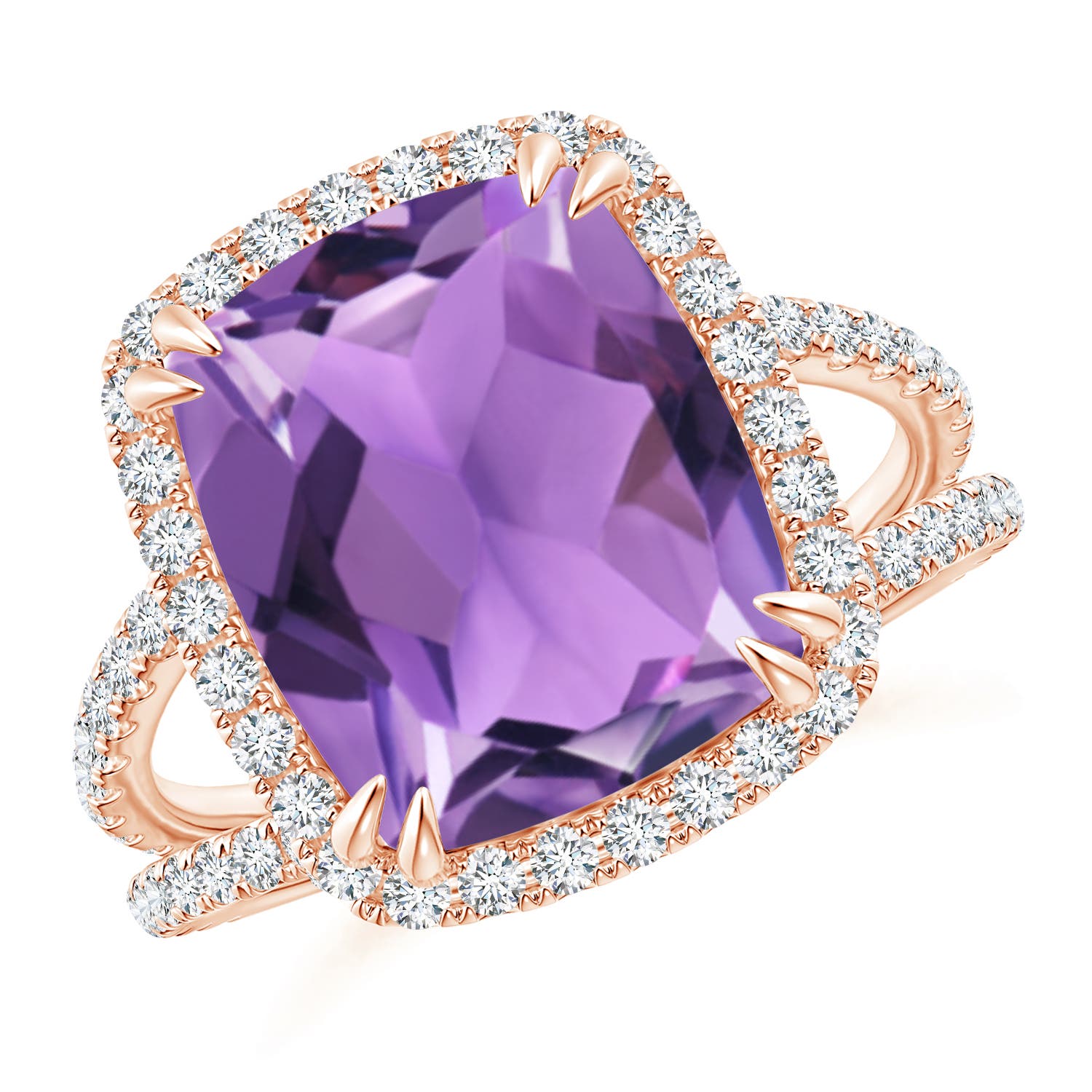 AA - Amethyst / 5.42 CT / 14 KT Rose Gold