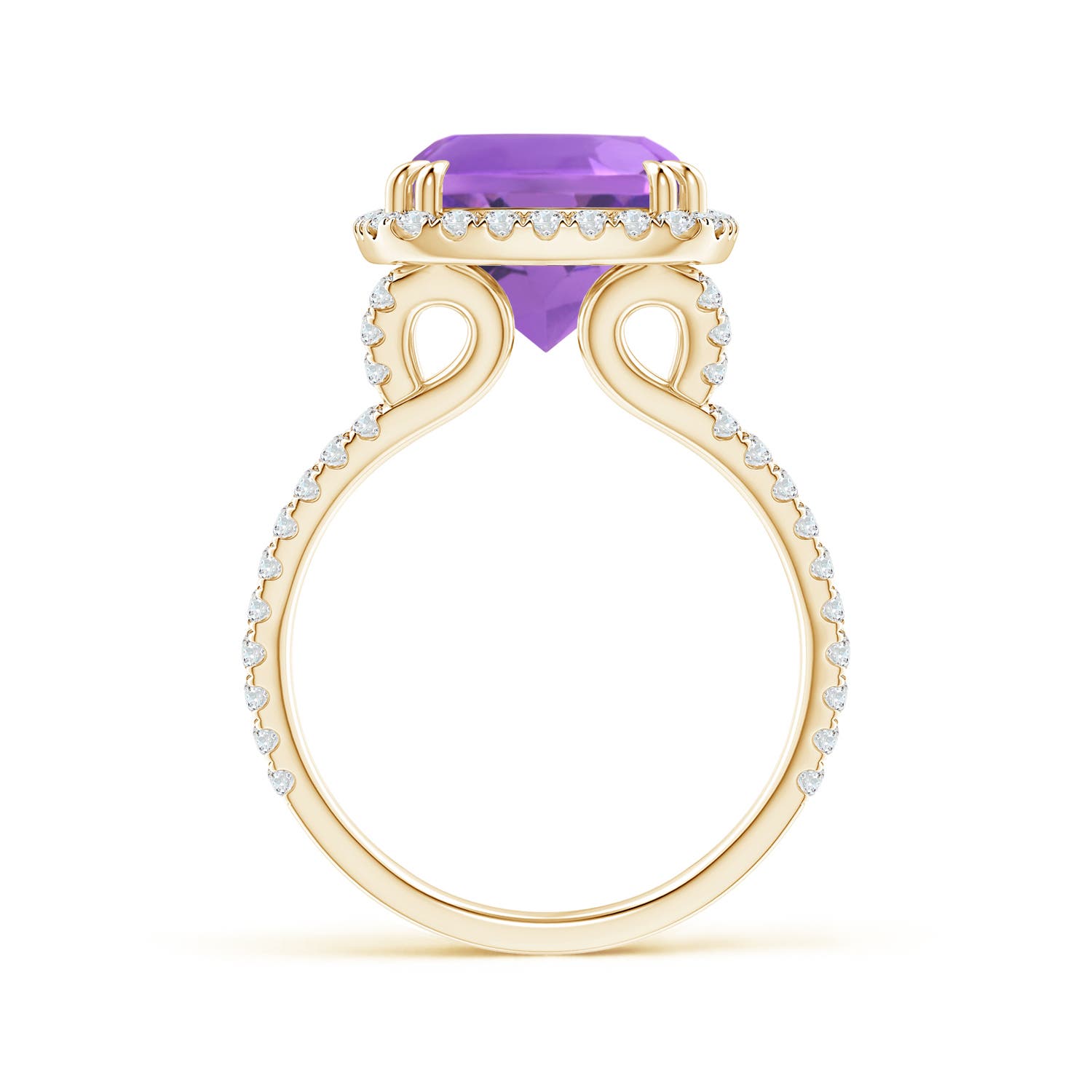 AA - Amethyst / 5.42 CT / 14 KT Yellow Gold