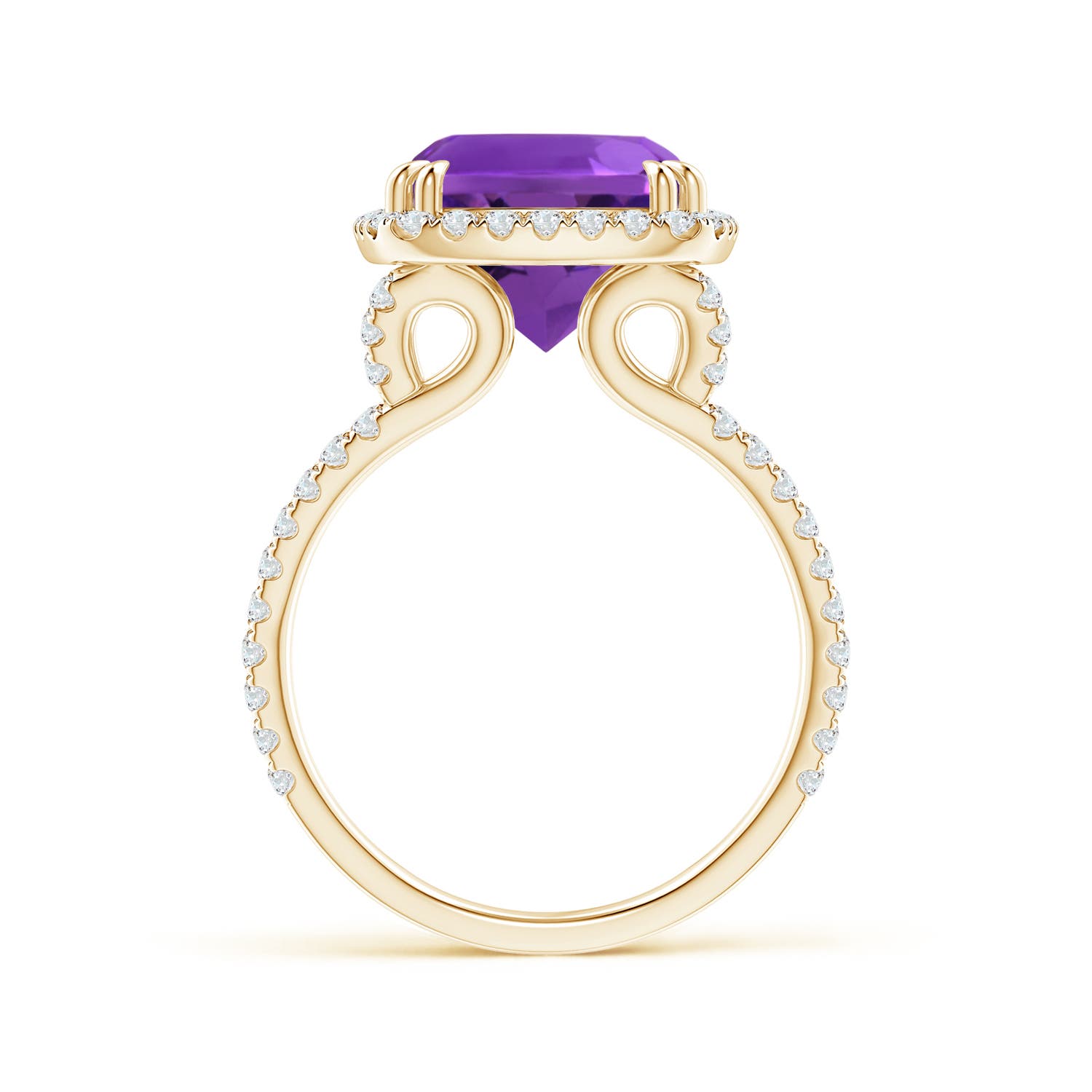 AAAA - Amethyst / 5.42 CT / 14 KT Yellow Gold