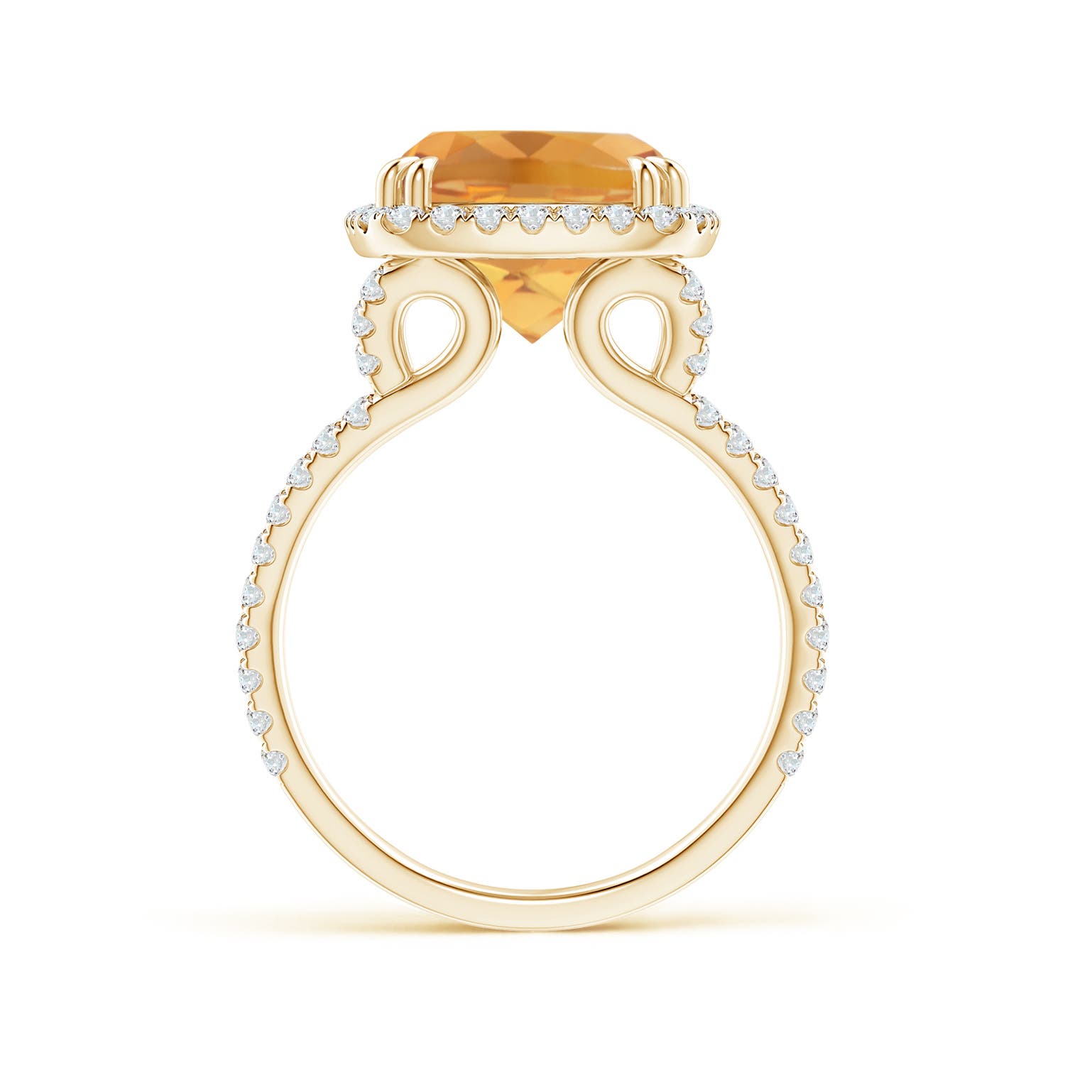 A - Citrine / 5.52 CT / 14 KT Yellow Gold