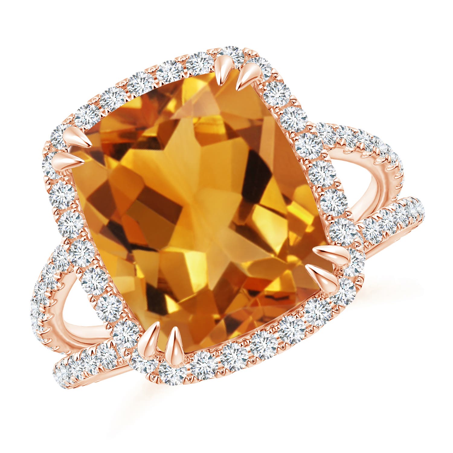 AA - Citrine / 5.52 CT / 14 KT Rose Gold