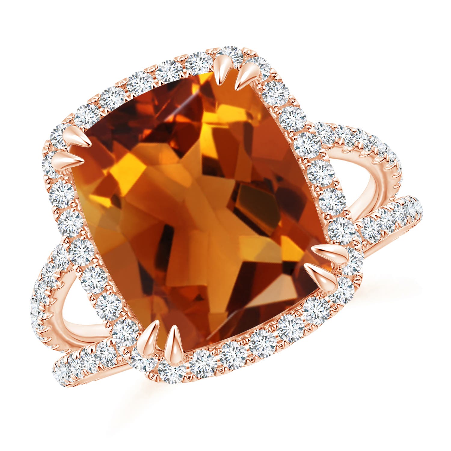 AAAA - Citrine / 5.52 CT / 14 KT Rose Gold