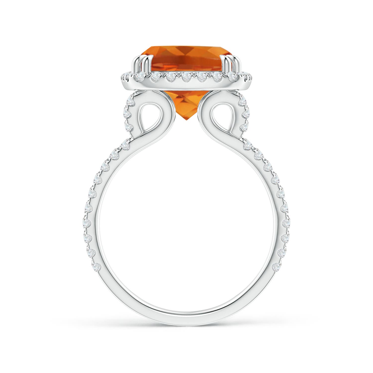 AAAA - Citrine / 5.52 CT / 14 KT White Gold