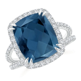Cushion Rectangular A London Blue Topaz