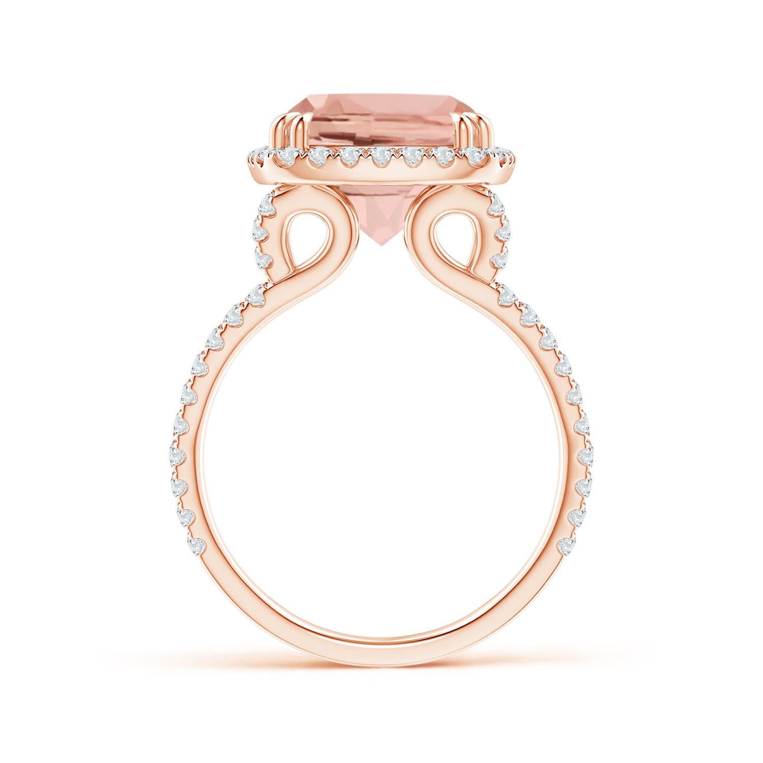 AAAA - Morganite / 4.82 CT / 14 KT Rose Gold