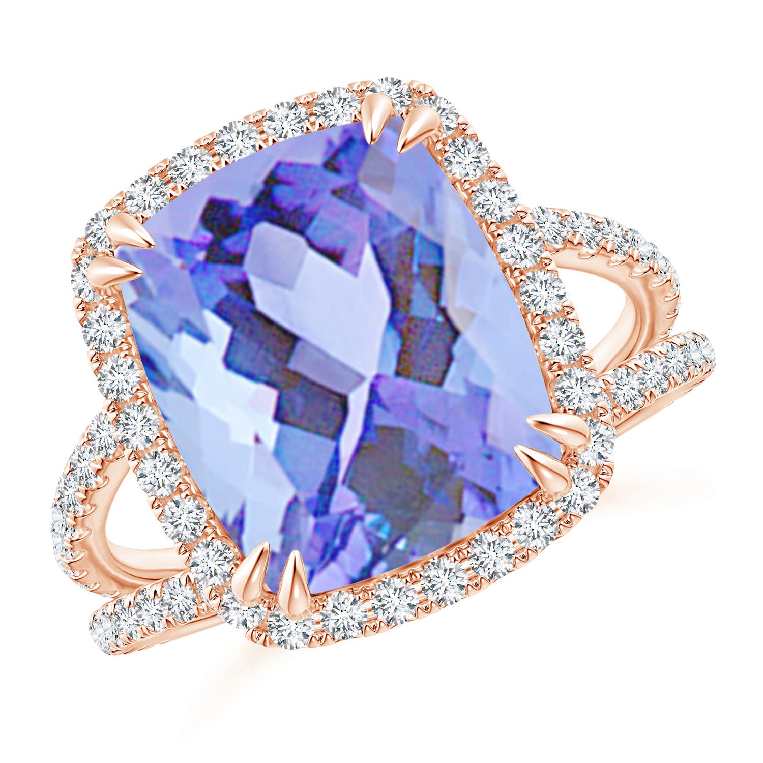 A - Tanzanite / 5.32 CT / 14 KT Rose Gold