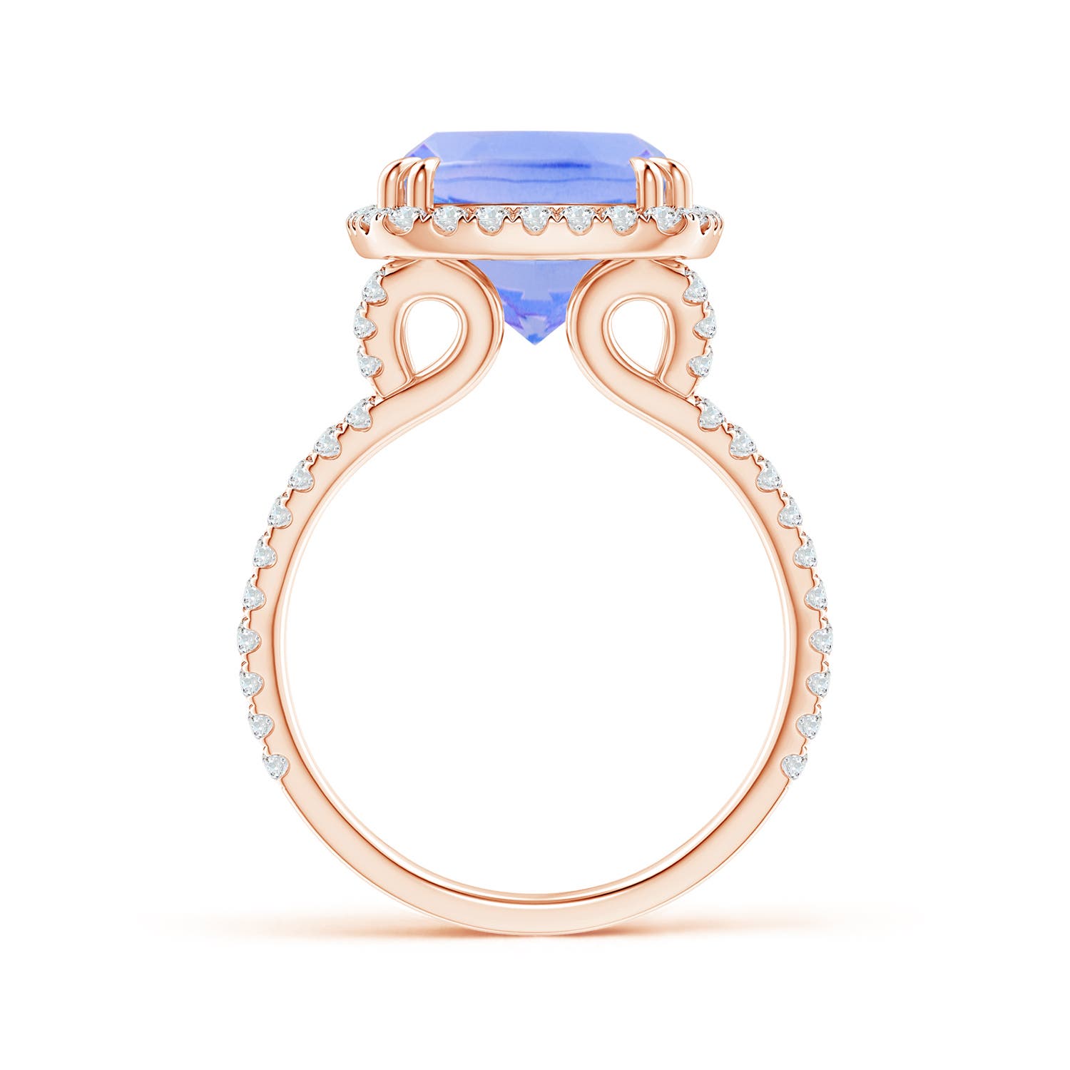 A - Tanzanite / 5.32 CT / 14 KT Rose Gold