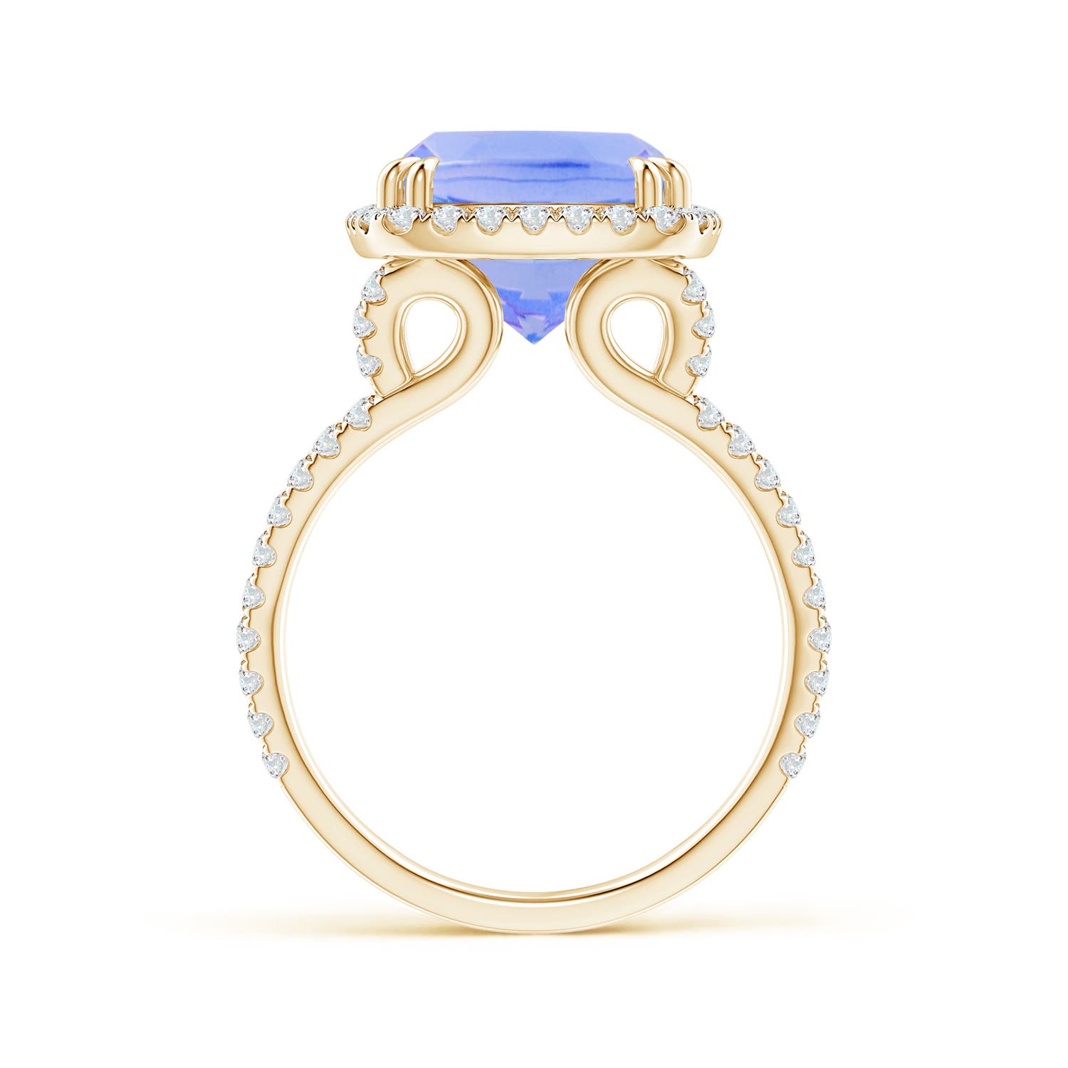 A - Tanzanite / 5.32 CT / 14 KT Yellow Gold