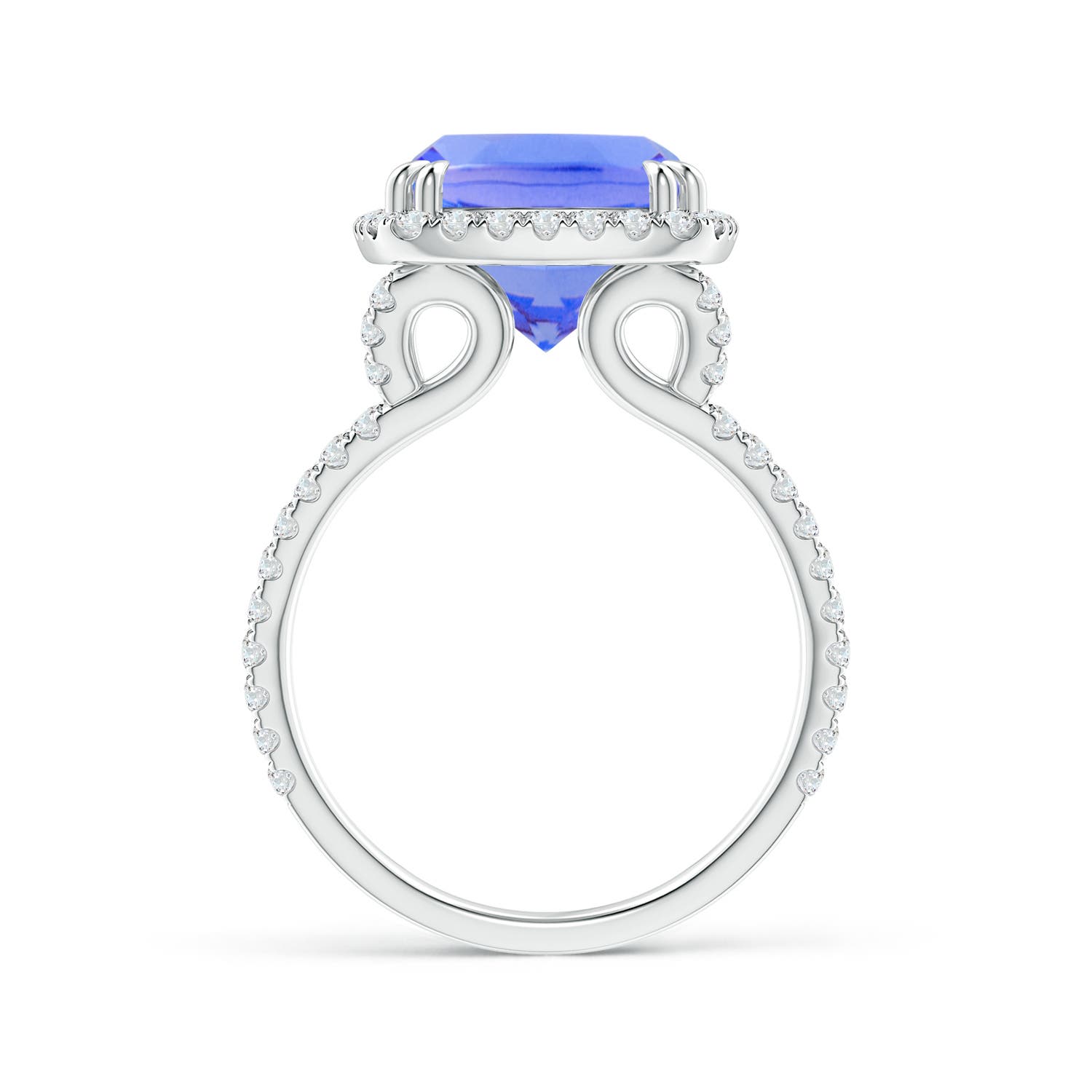 AA - Tanzanite / 5.32 CT / 14 KT White Gold