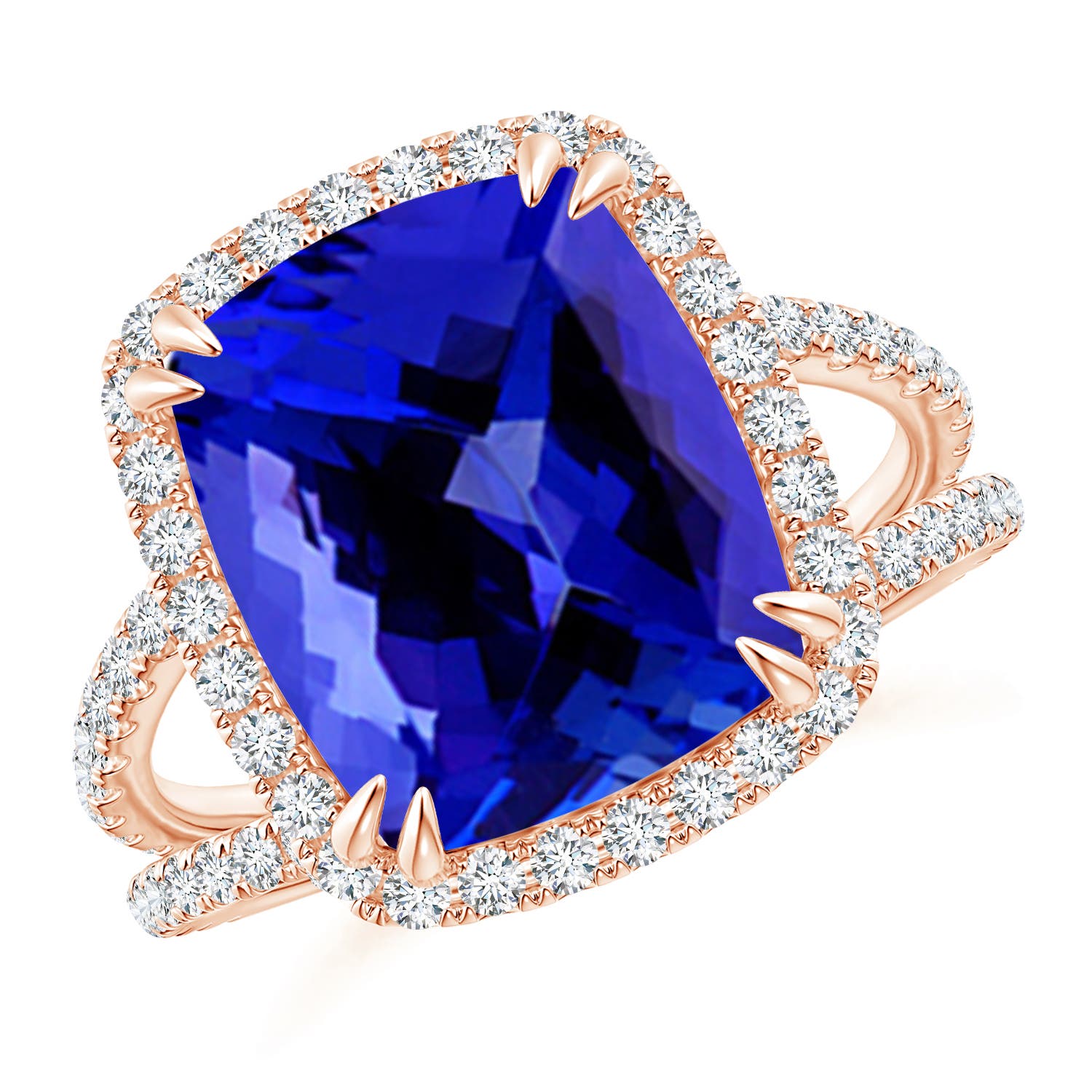 AAAA - Tanzanite / 5.32 CT / 14 KT Rose Gold