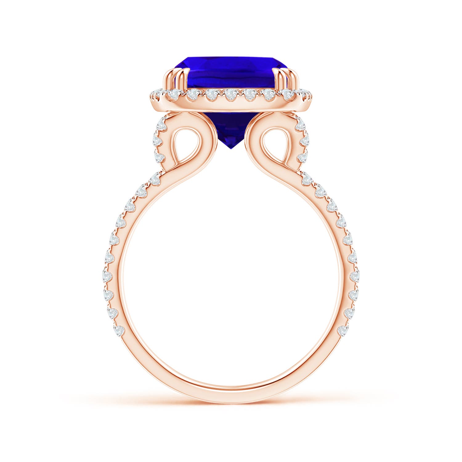 AAAA - Tanzanite / 5.32 CT / 14 KT Rose Gold